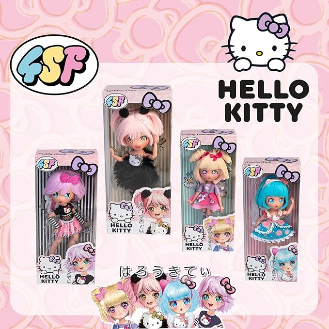 Hello Kitty Manga Doll - Pink Golden Diva Fashion Doll for Ages 3+