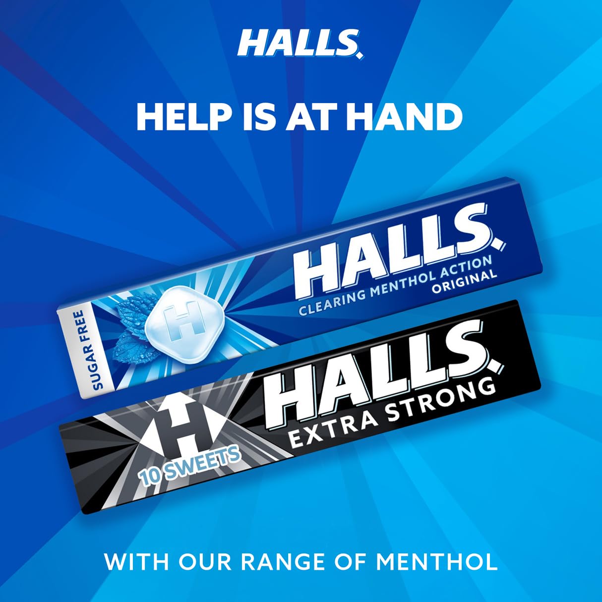 HALLS Sugar Free Menthol Action Original Throat Lozenges (32g x 20 Bulk Box) 11
