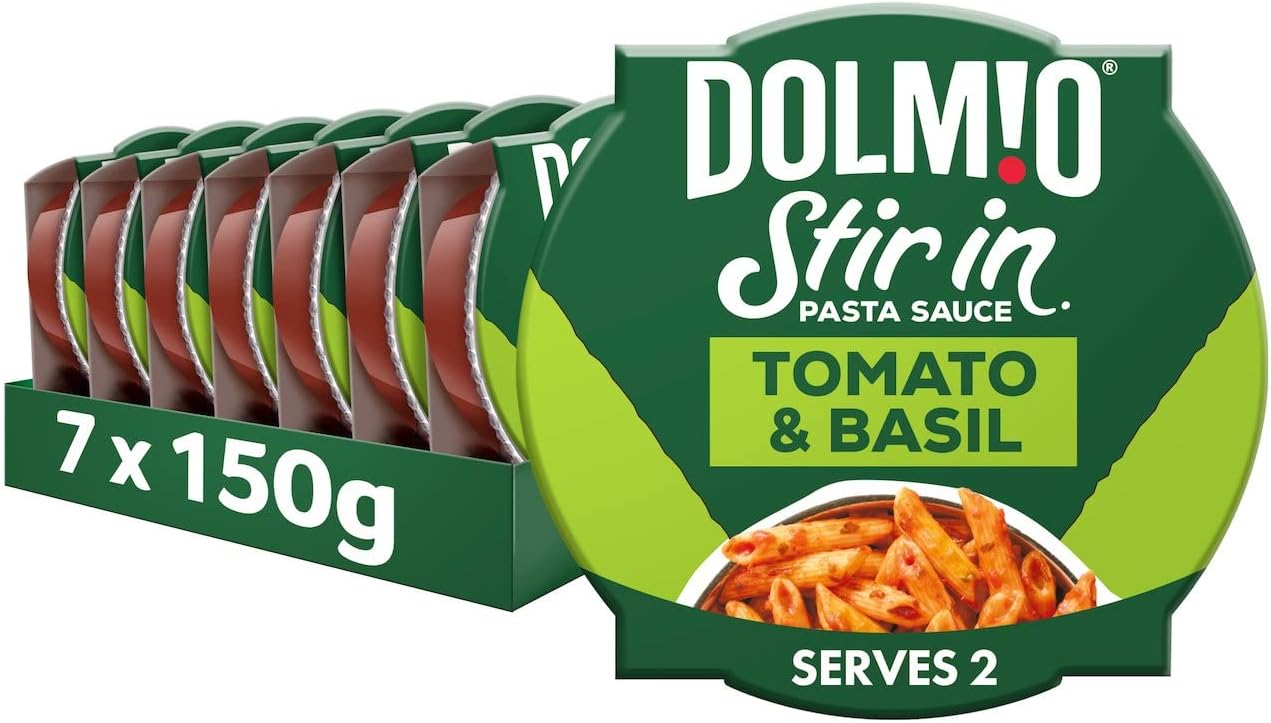 Dolmio Stir-In Tomato and Basil Pasta Sauce, 7 x 150g Multipack
