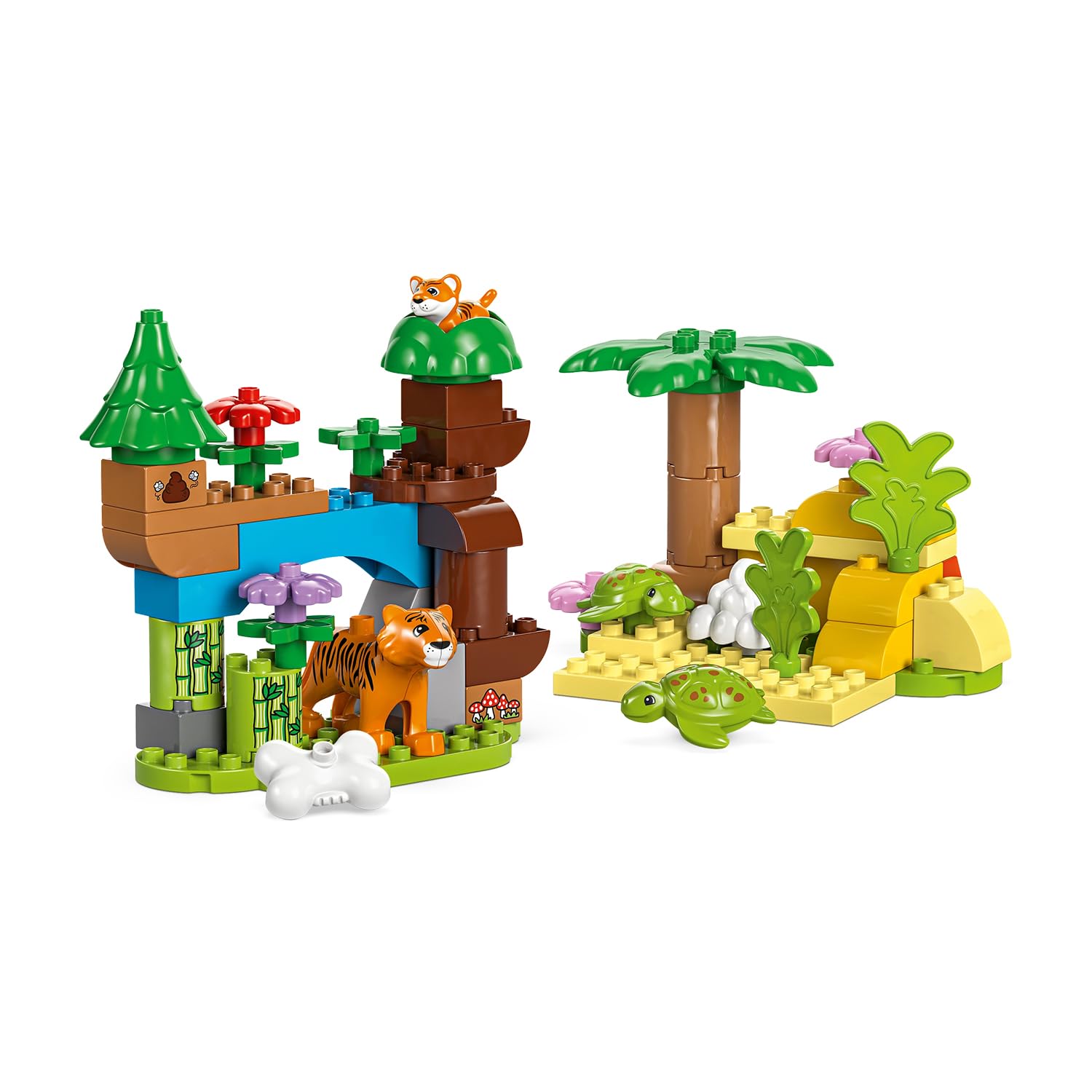 LEGO DUPLO 3in1 Wild Animal Families Set - Educational Building Toy for Toddlers 2+ 4