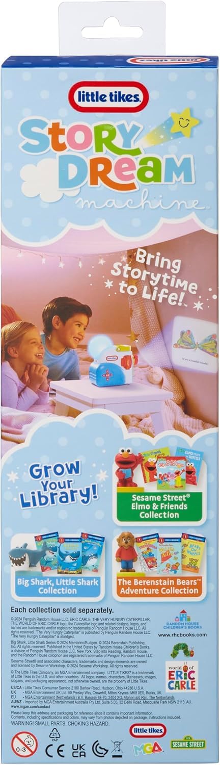 Little Tikes Story Dream Machine Collection - 3 Eric Carle Stories & Light-Up Caterpillar - Ages 3+ 3