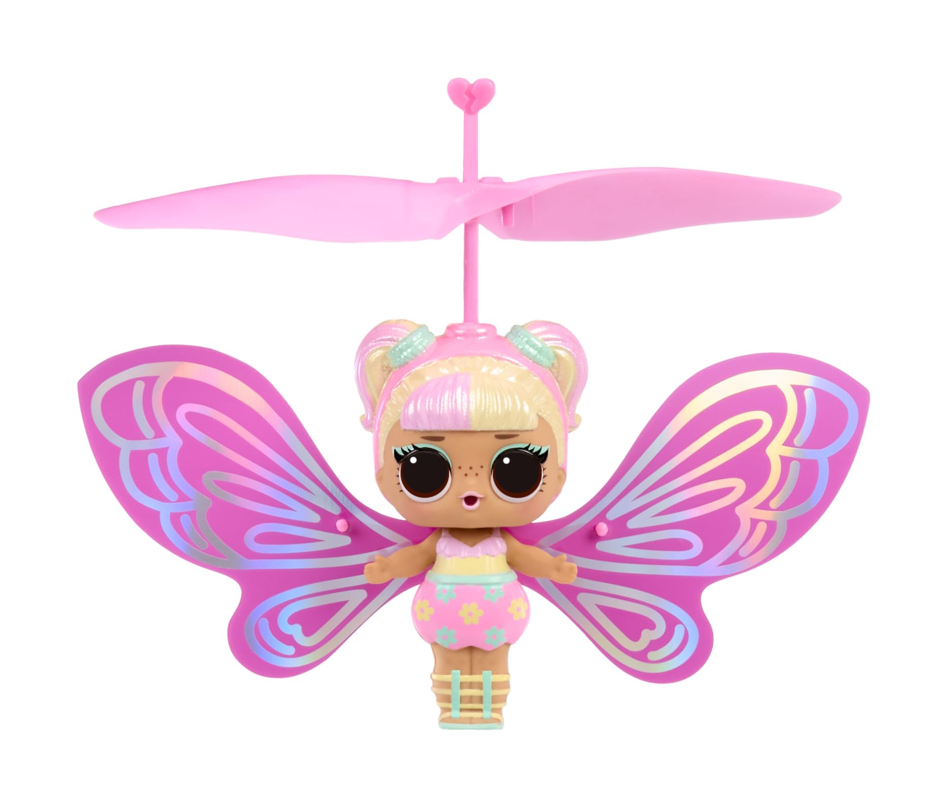 L.O.L. Surprise! Magic Flyers Fairies Tots - Flower Child - Rechargeable Flying Doll with Magic Wand, Ages 3+ 4
