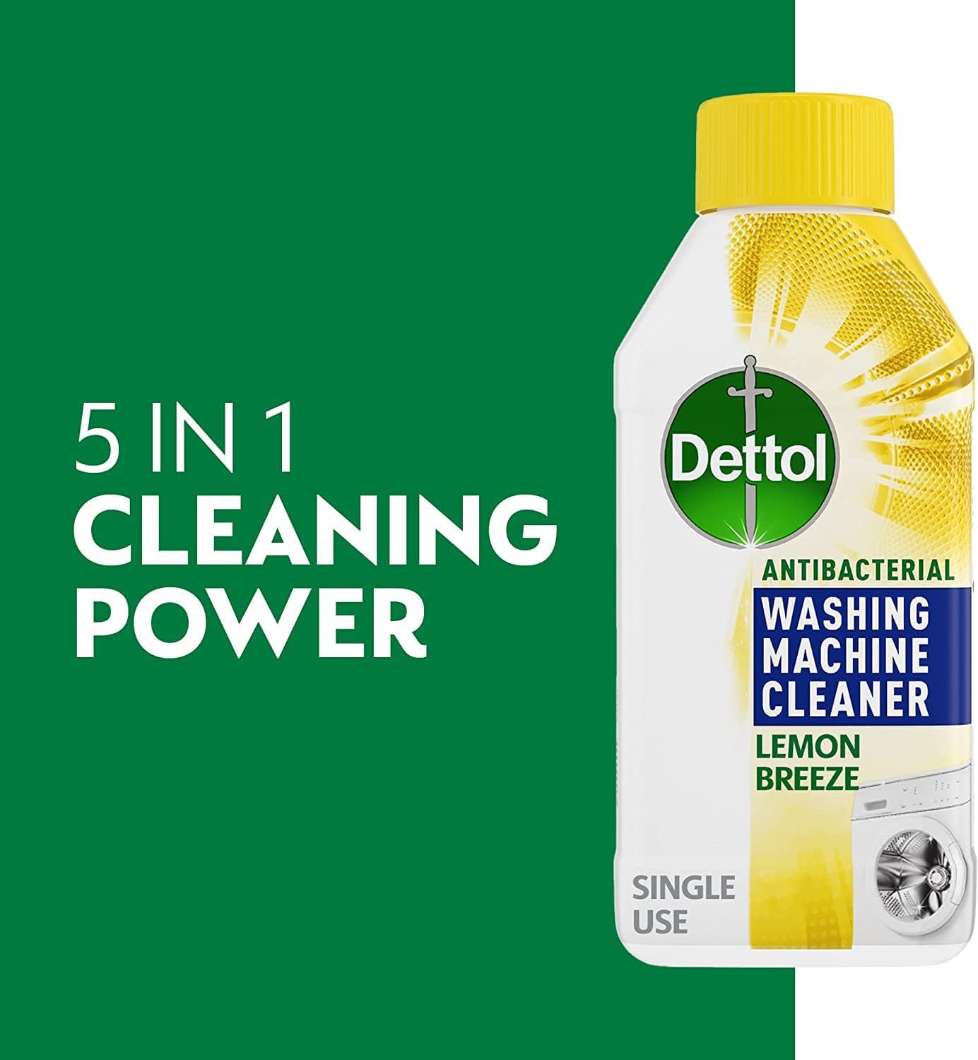 Dettol - Lemon Breeze Antibacterial Washing Machine Cleaner (250ml)