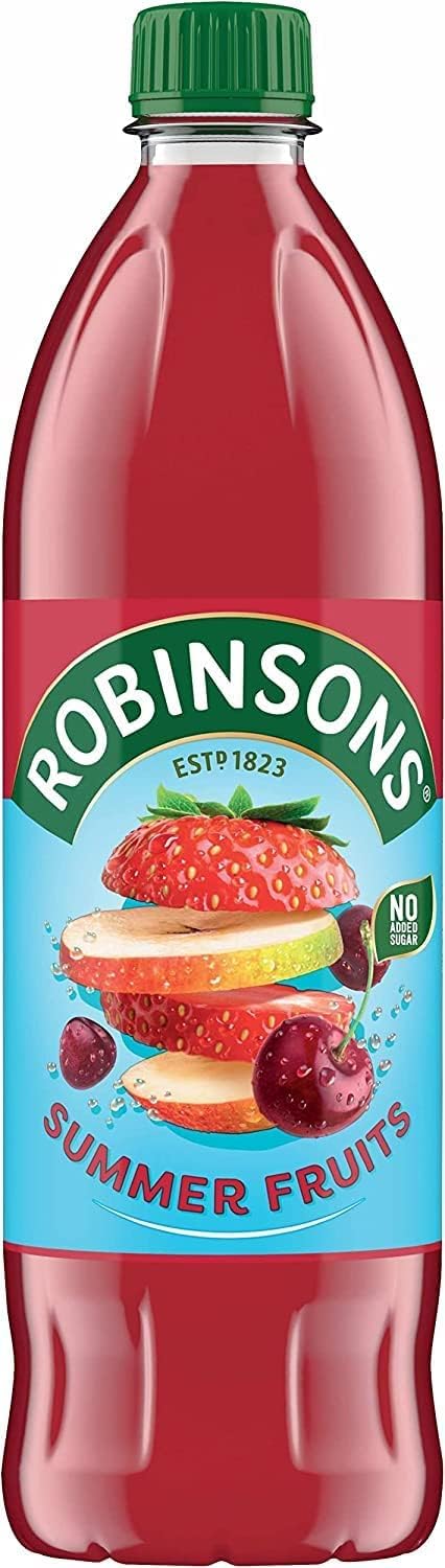 Robinsons Summer Fruits Squash Concentrate - No Added Sugar | Low Calorie | 1L 2