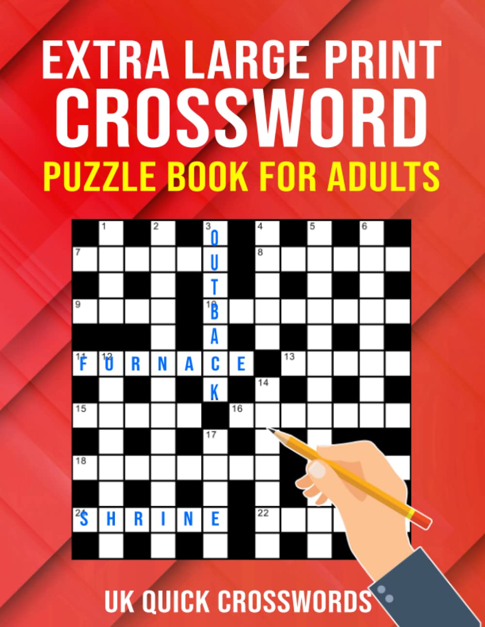 Smart Squirrel Publishing Extra Large Print Crossword Puzzle Book for Adults - UK Quick Crosswords | Paperback 1