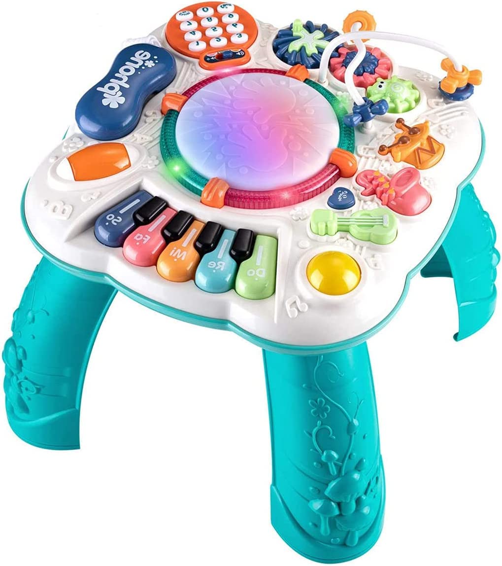 Baby Activity Table 11-in-1 Musical Learning Center - Educational Toy for 6 Months to 8 Years