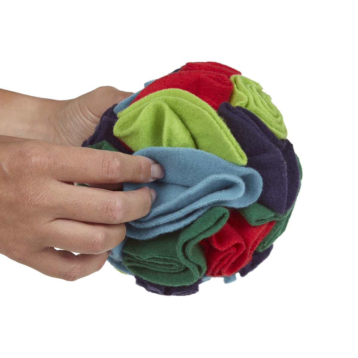 Petface Fabric Snuffle Ball Treat Puzzle Toy - Multi-Colour Polyester for Dogs 2