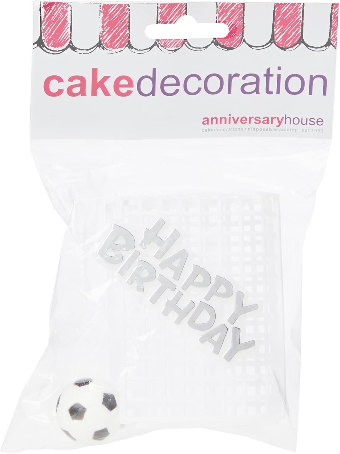 Anniversary House - Football Theme Cake Topper Kit 3