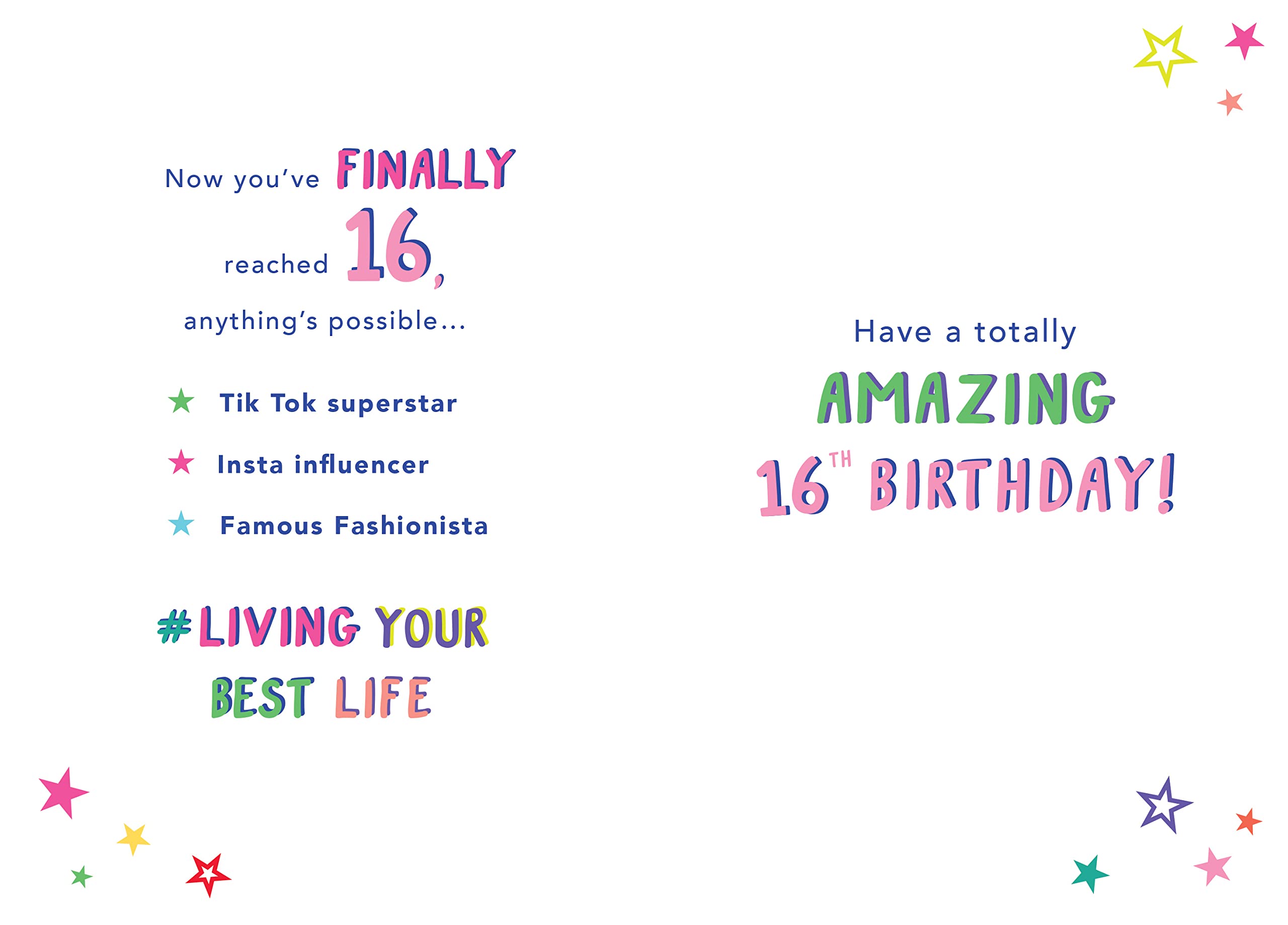 Piccadilly Greetings Age 16 F Birthday Card | That Funny Age Range | Approx. 7 x 5 inches 2