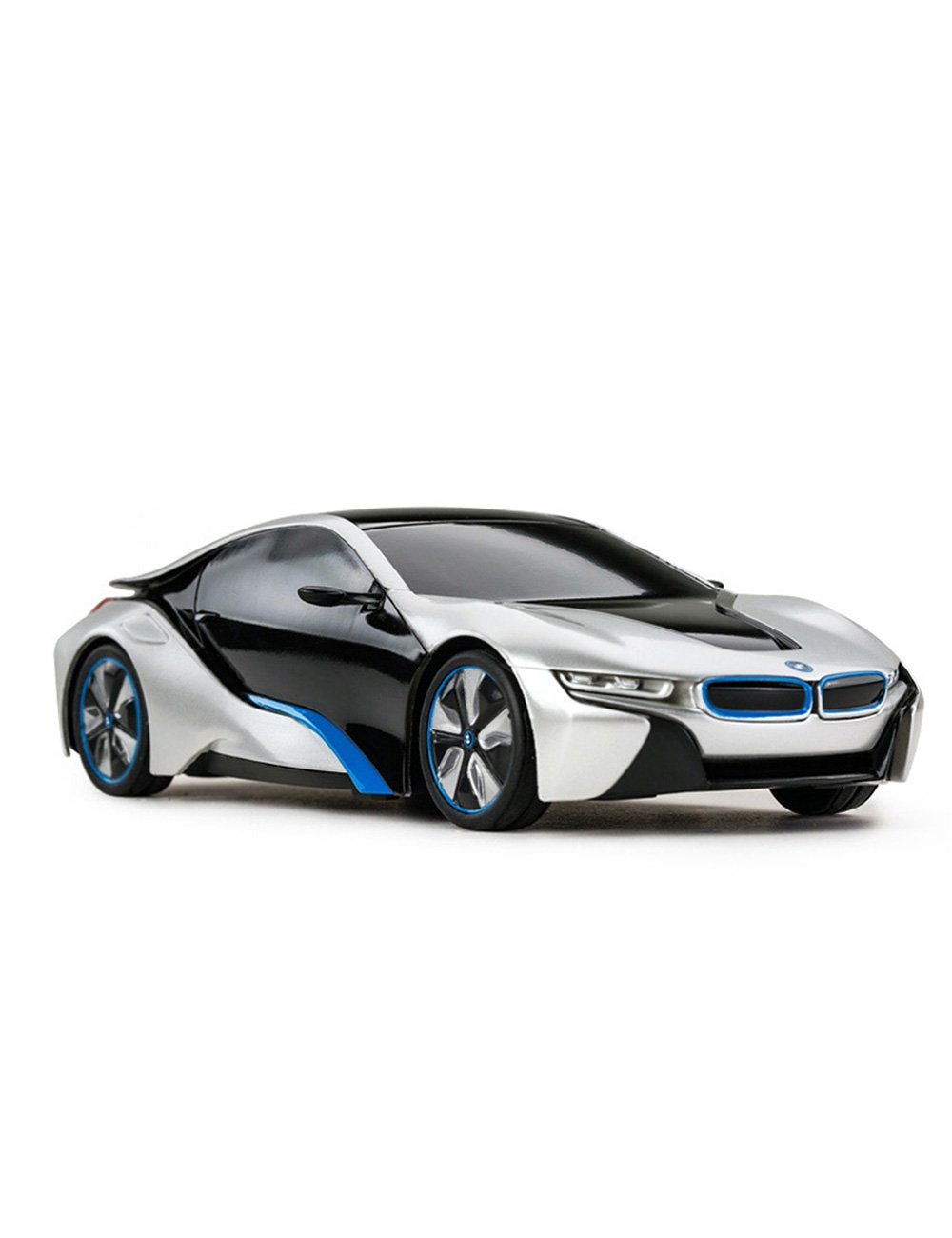 RASTAR BMW i8 RC Car - 1:24 Scale Replica | 2.4GHz Control | Silver Grey