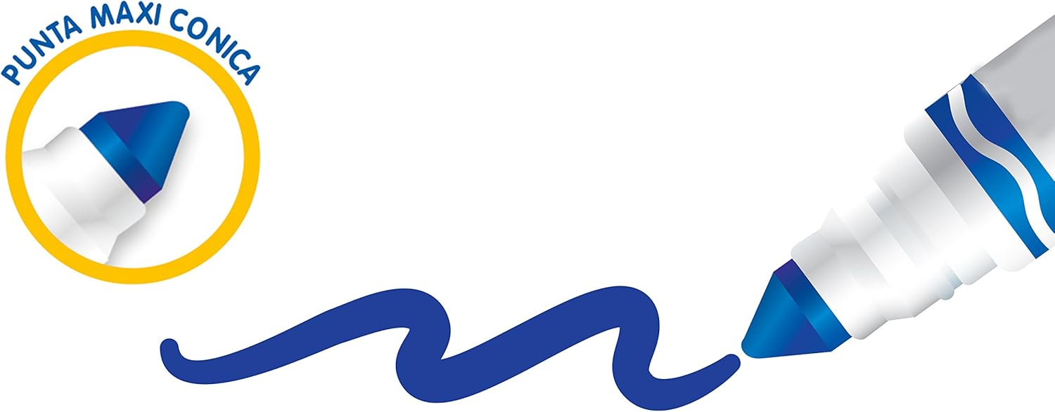 Crayola 7 Mini Markers - Washable, Chunky Design for Little Hands