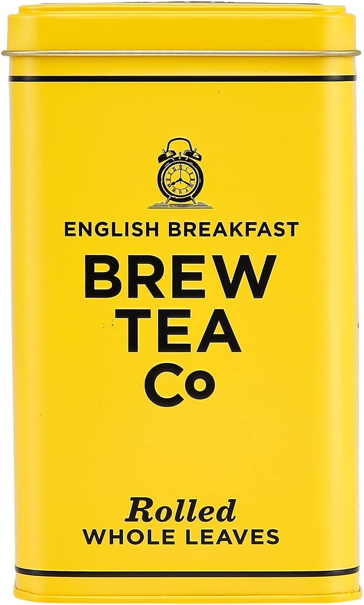 Brew Tea Co - English Breakfast Tea in Classic Tin - Strong & Malty - 25 Tea Bags