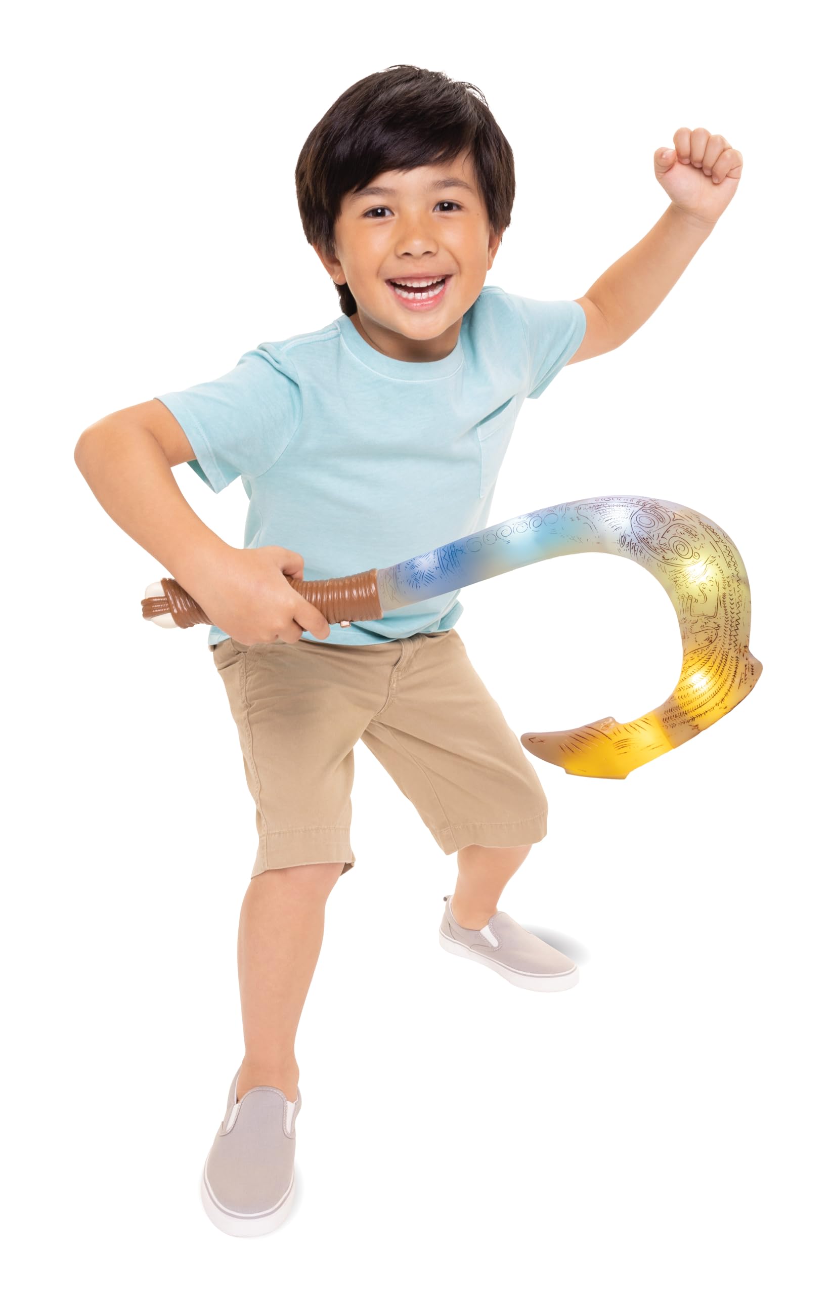 Disney Moana 2 Maui's Magical Fishhook - Motion-Activated Lights & Sounds, 20" Hero Hook for Kids 3+