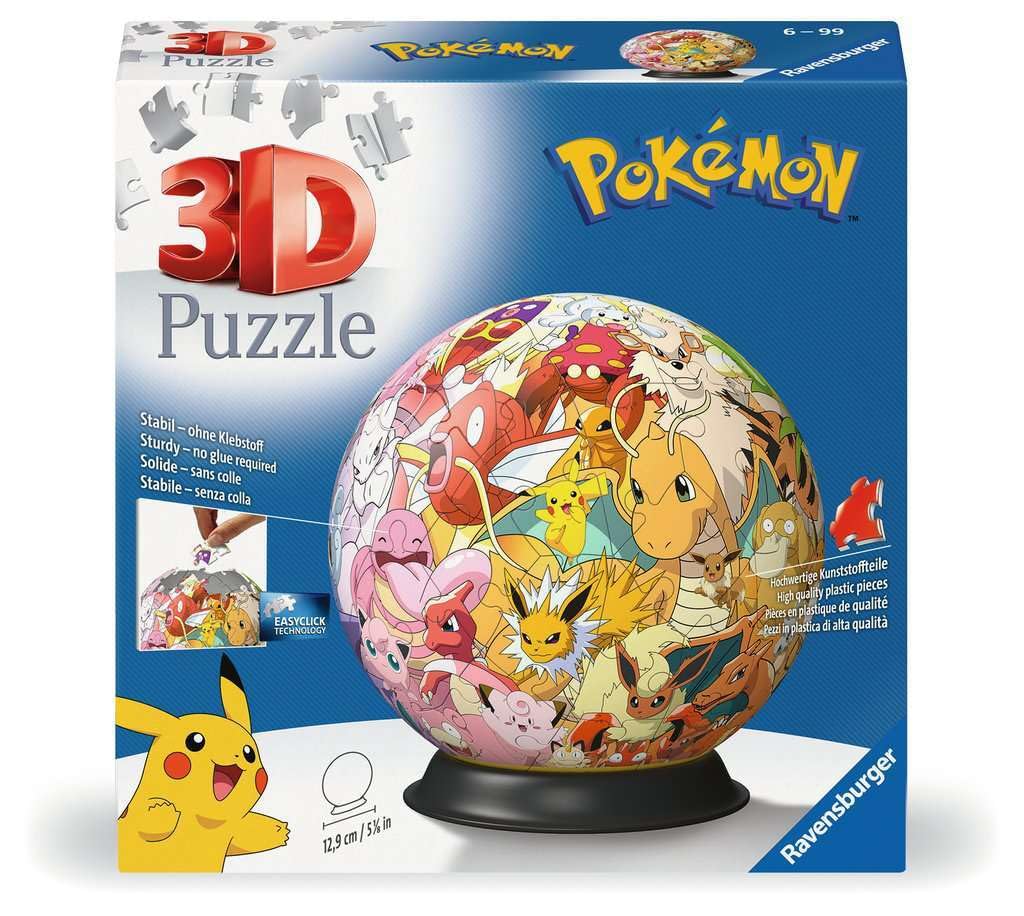 Ravensburger Pokemon 72 Piece 3D Jigsaw Puzzle Ball