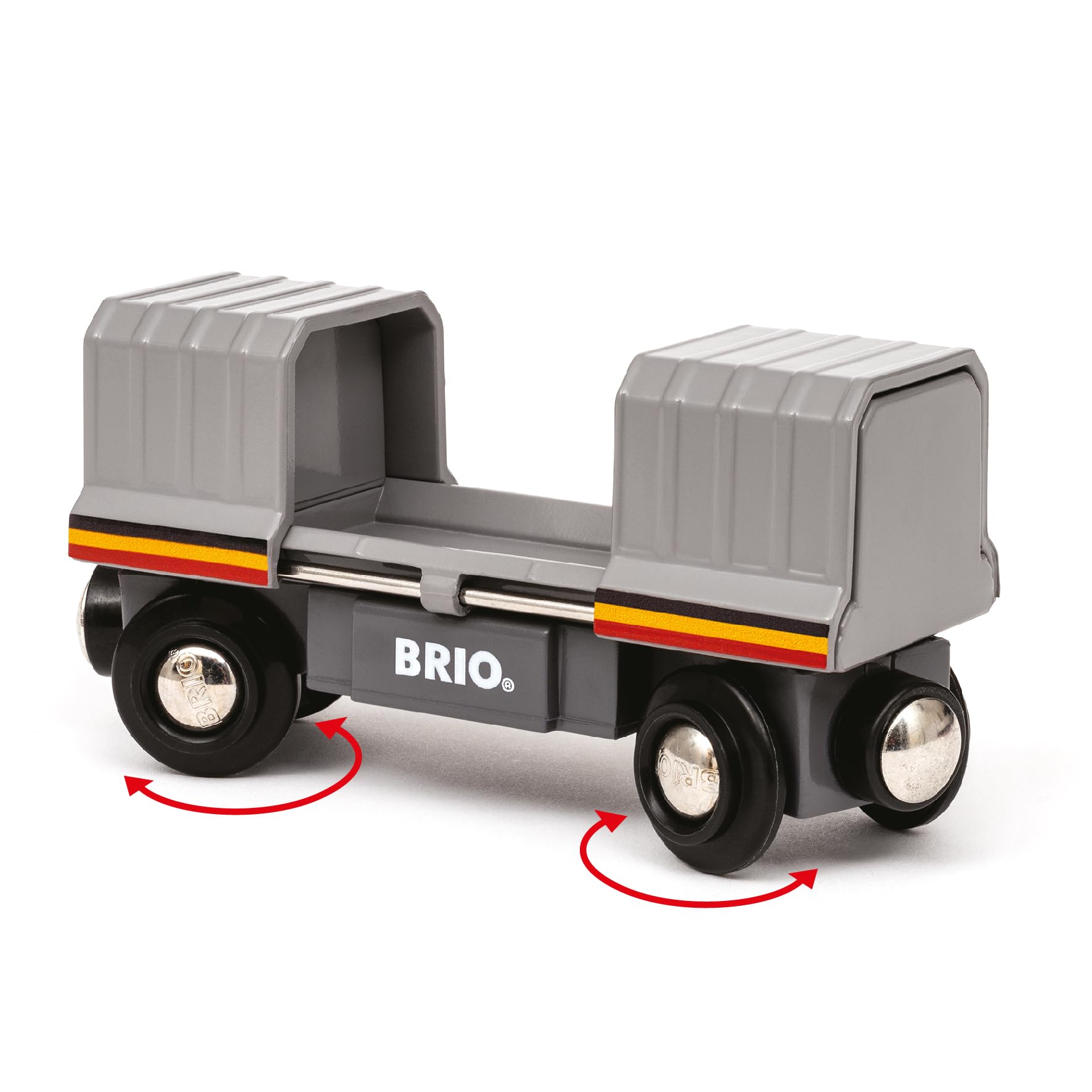 BRIO World 36089 Santa Fe Train - Wooden Railway Playset for Ages 3+ 4