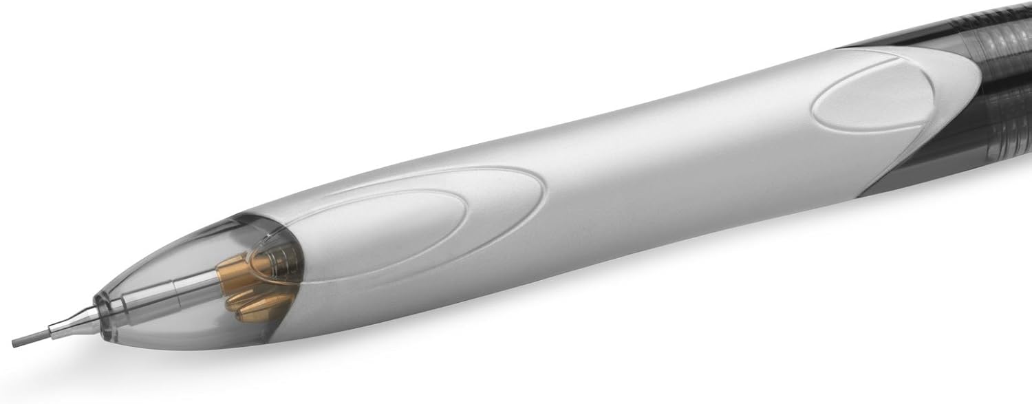 BIC 4 Colours Multifunctional Ballpoint Pen and HB Pencil Set with Built in Eraser, Set of 1 with 12 Refills 3