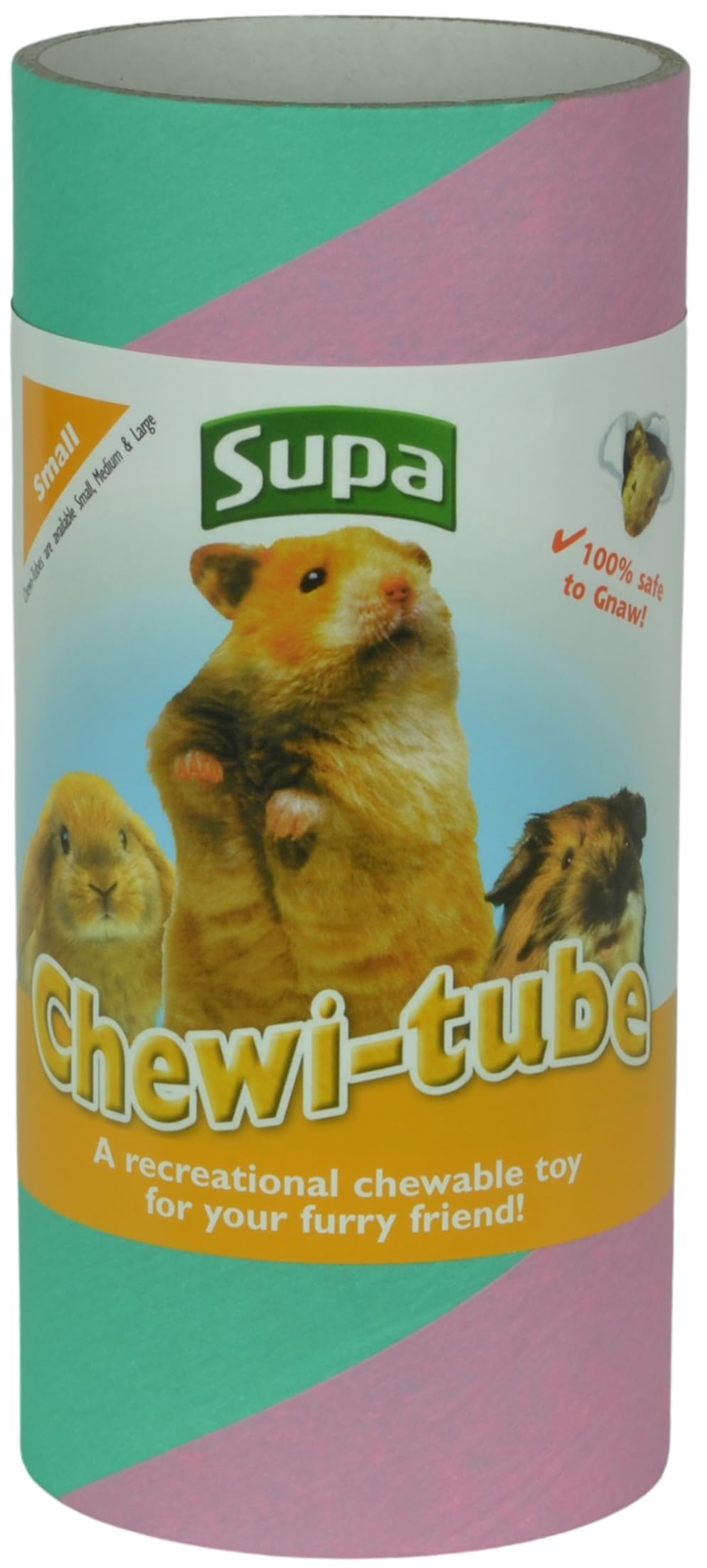 Supa Small Animal Chew-i-Tube - Chewable Tunnel for Exercise & Burrowing | 15cm Length