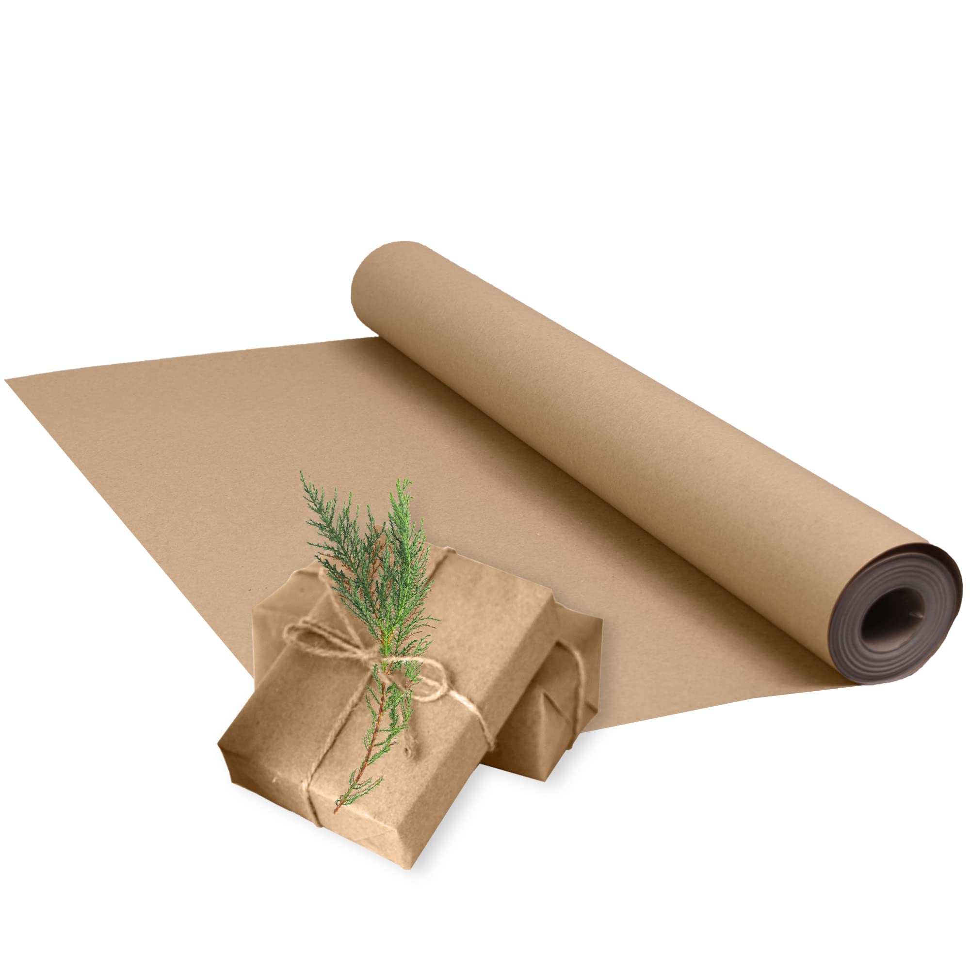 Triplast Brown ECO Kraft Paper Roll - 600mm x 20m | 90 gsm Durable & Recyclable 1