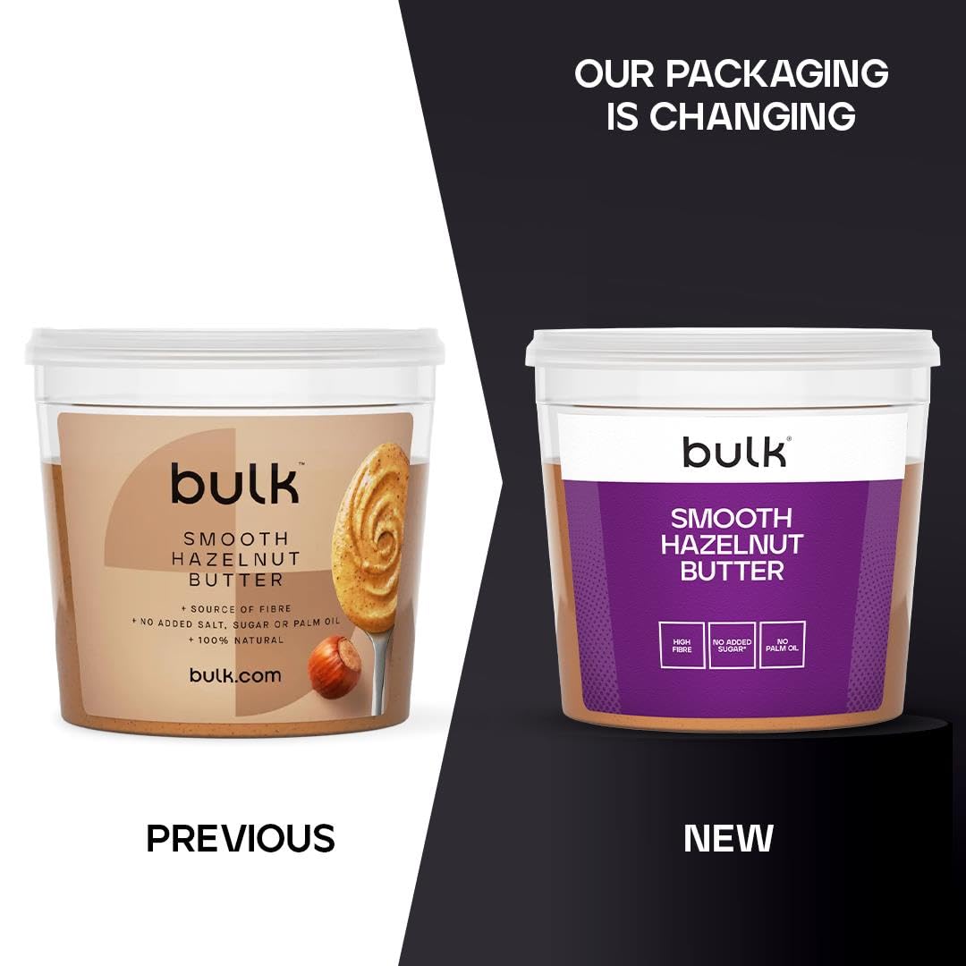 Bulk Natural Roasted Hazelnut Butter Smooth Spread - 500g Tub | 6.5g Fibre 2