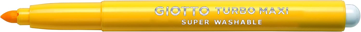 GIOTTO Turbo Maxi Super Washable Felt Tip Pens - 108pc Assorted Colours, 5mm Tip, Age 3+ 3