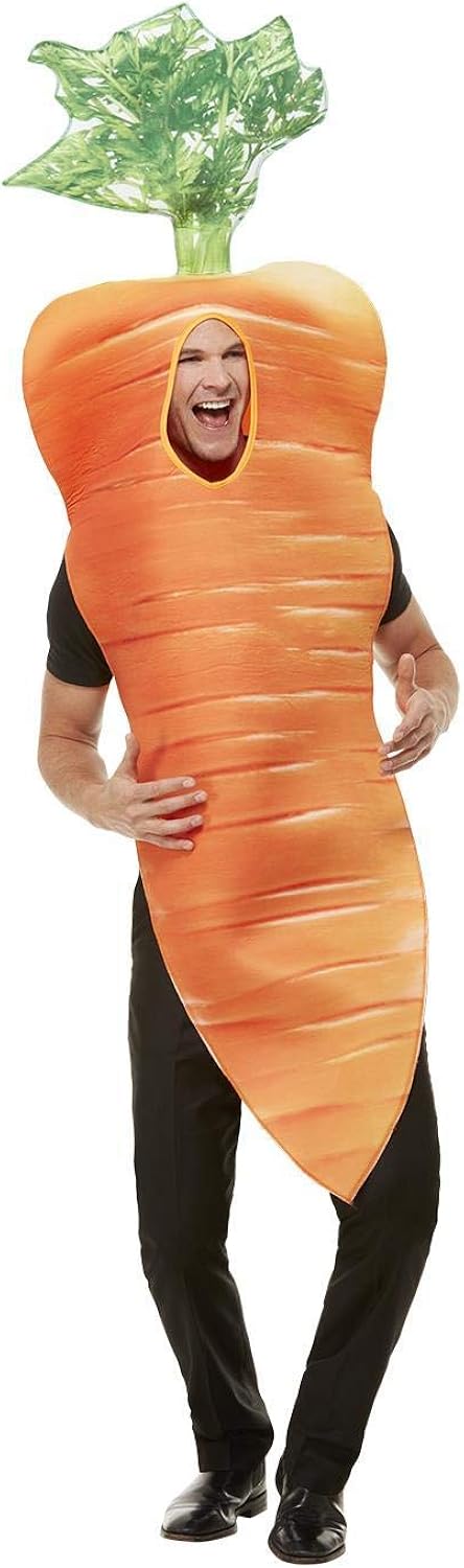 Smiffys Christmas Carrot Costume - Adult Fancy Dress