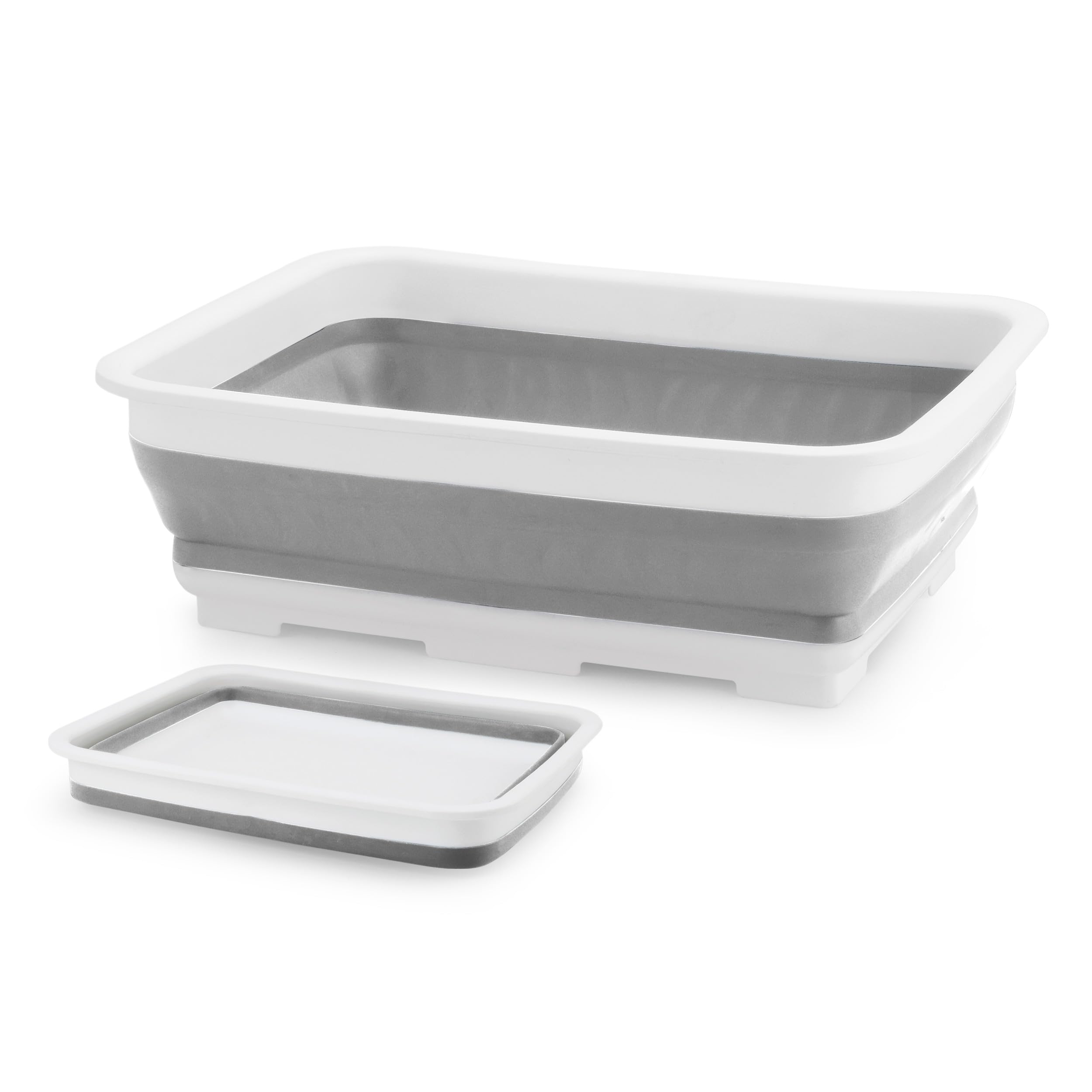 Beldray LA030191GRY Collapsible Washing Up Bowl - Foldable Dish Basin | Compact Storage | Grey