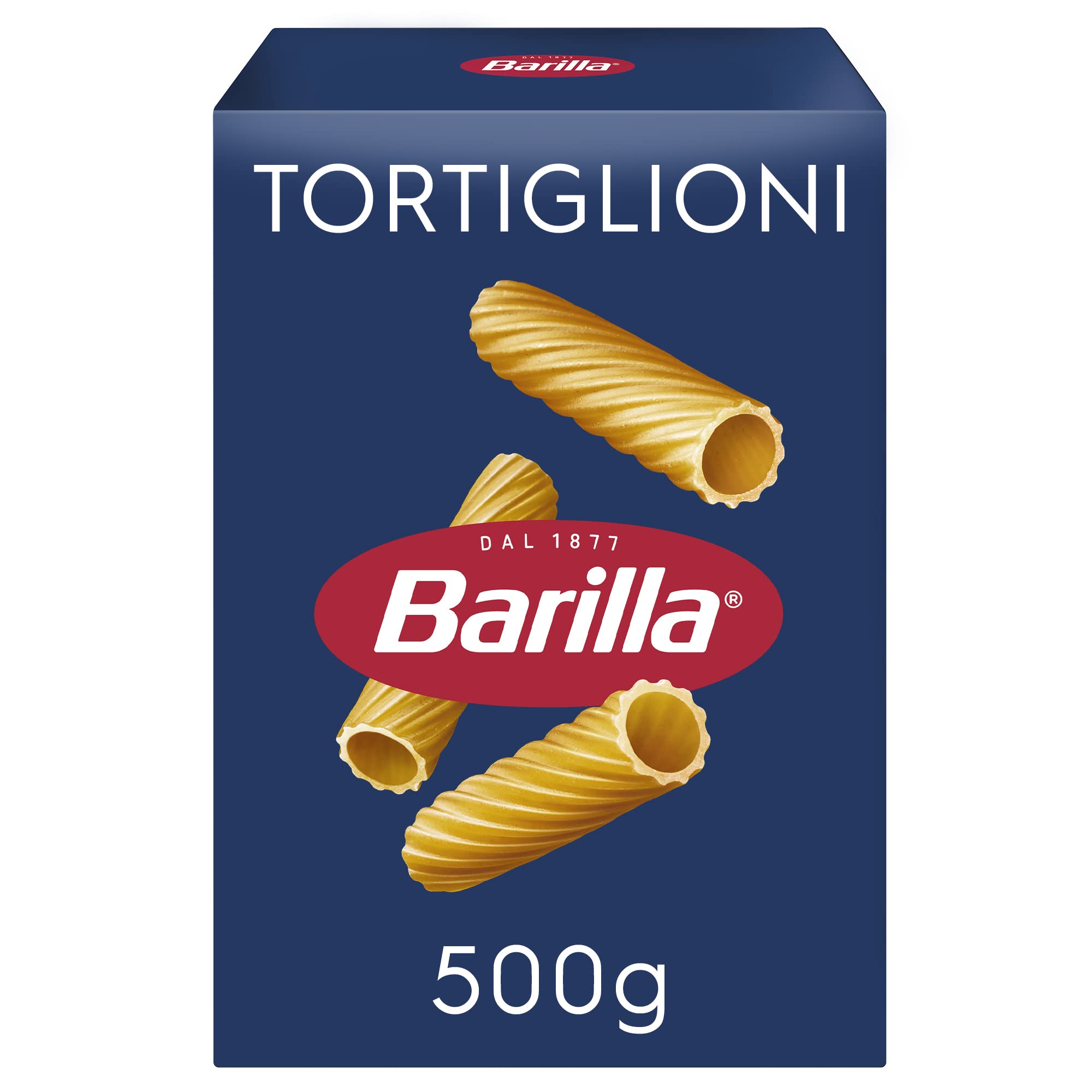 Barilla Tortiglioni – Authentic Italian Pasta Made with Durum Wheat – 500g