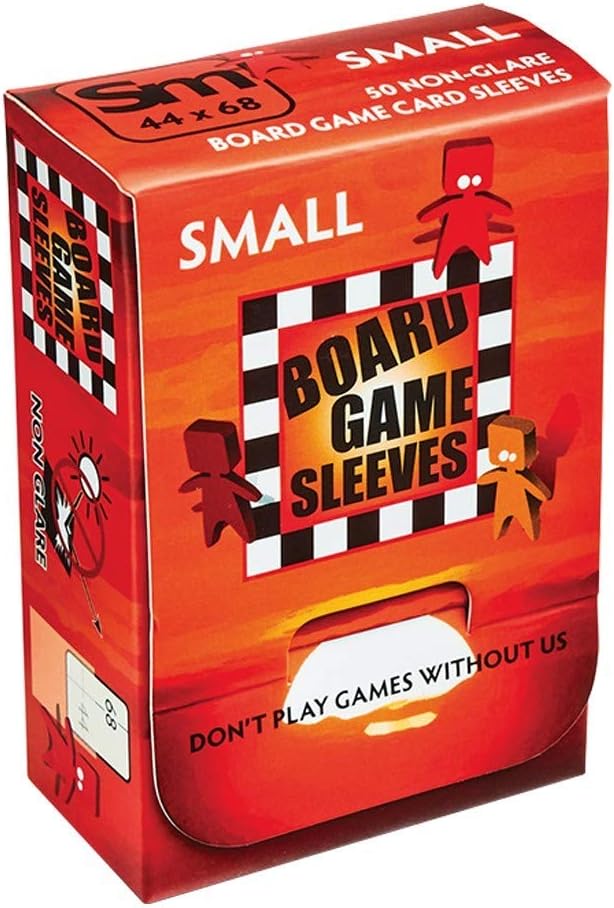 Arcane Tinmen ART10424 Board Game Sleeves – Clear Non-Glare 44x68mm (50-Pack)