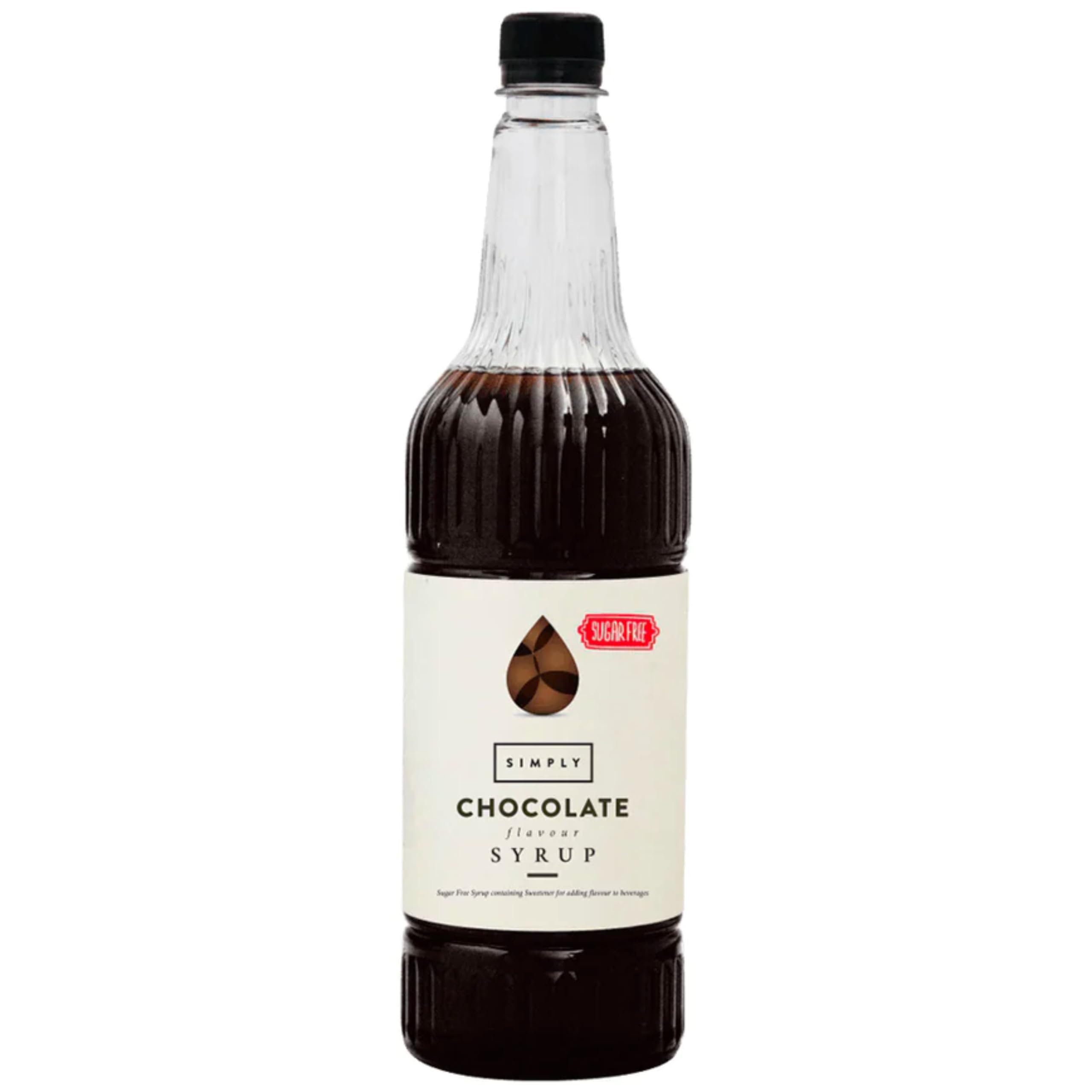 Simply - Sugar Free Chocolate Syrup, Low Calorie Vegan & Nut Free Beverage Syrup