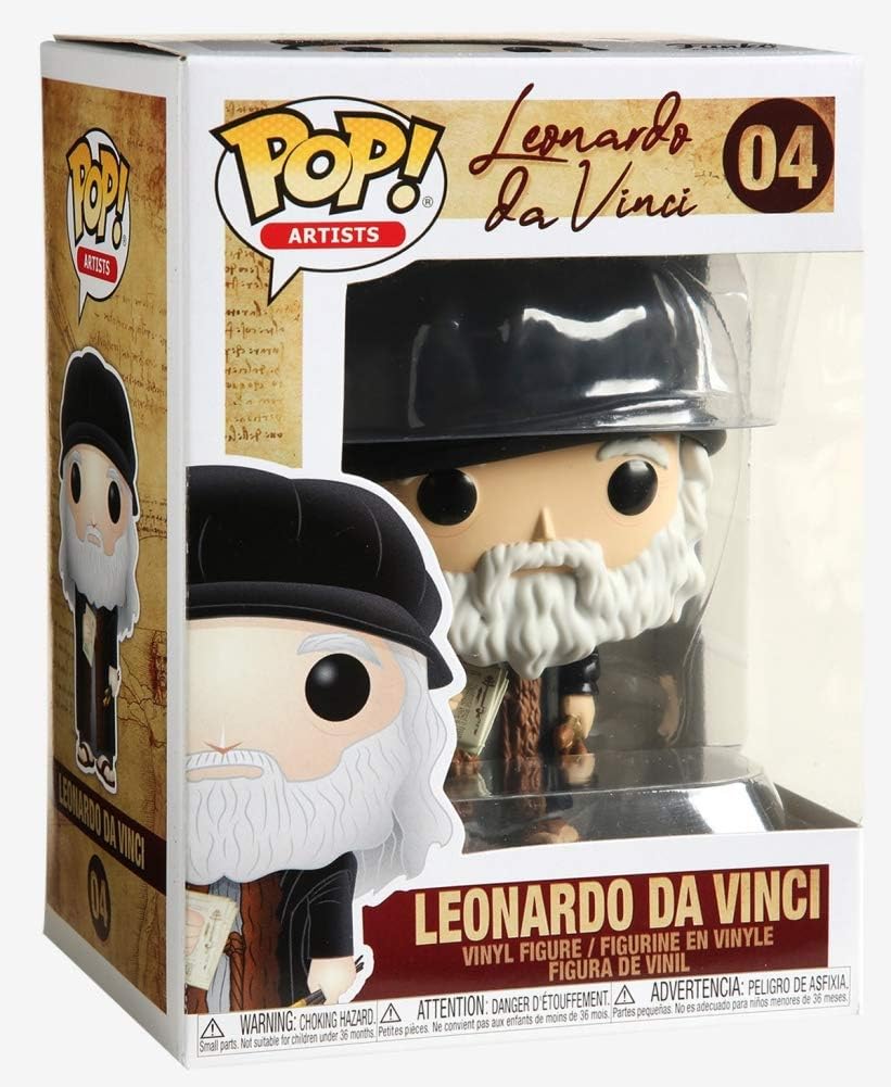 Funko Pop! Artists - Leonardo DaVinci Vinyl Figure (45251) 3