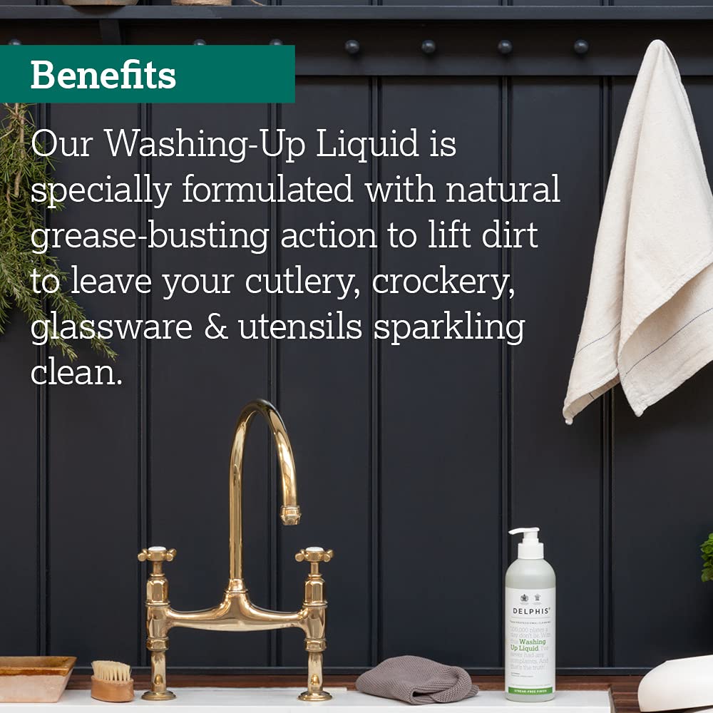Delphis Eco - Washing Up Liquid 500ml | Natural, Plant-Based, Vegan Friendly 4