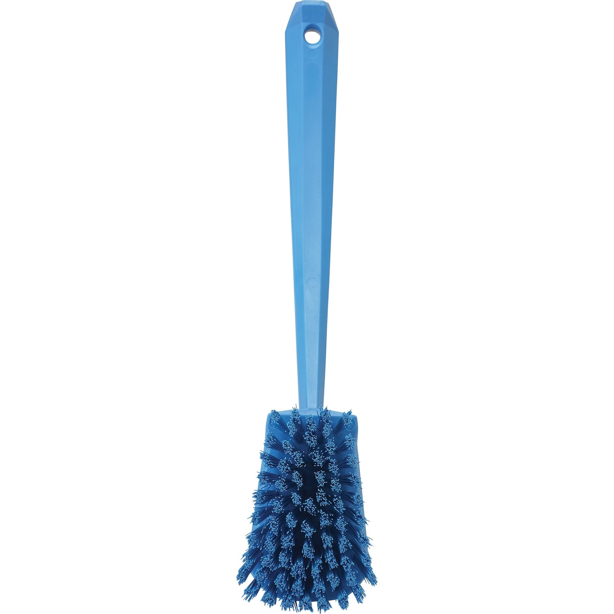 Vikan - 41863 Hand-Held Hand Brush with Stiff Angled Bristles, Polypropylene Handle, Polyester Bristles, 15.75 in, Blue 3