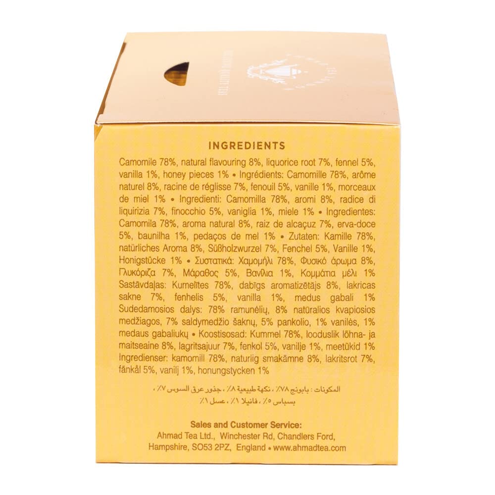 Ahmad Tea - Camomile, Honey & Vanilla Herbal Infusion (20 Tea Bags) 4