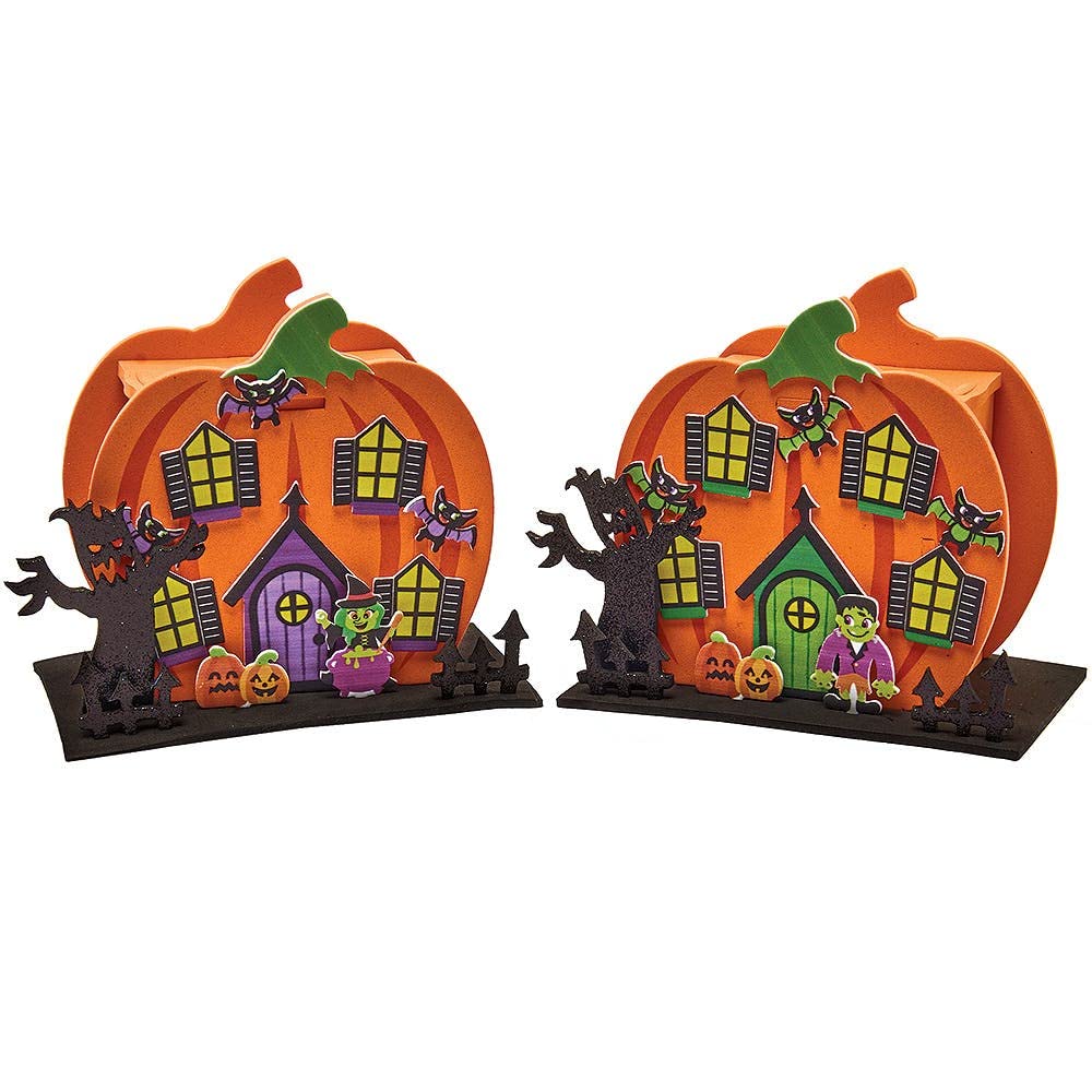 Baker Ross FX254 Pumpkin House Craft Kit - Pack of 2 Halloween Papercraft Decorations 3