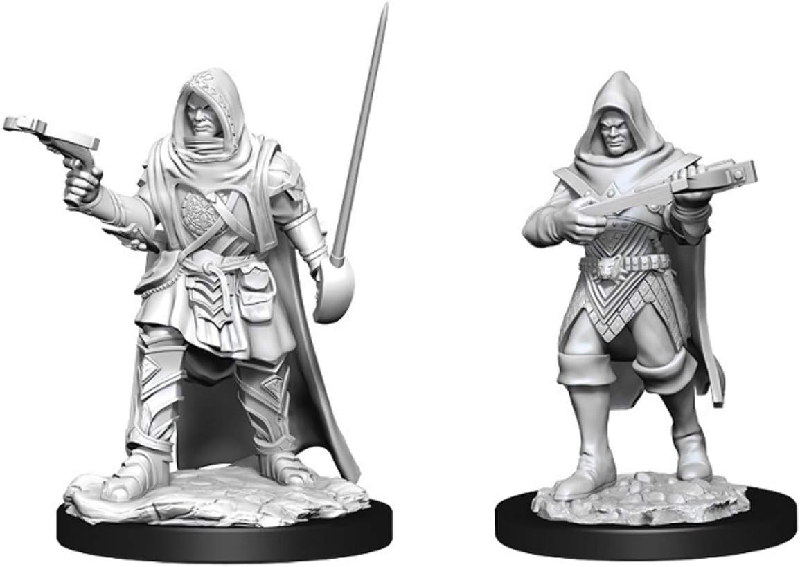 Paizo Pathfinder Battles Deep Cuts Unpainted Miniature - Human Rogue Male (6 Units)