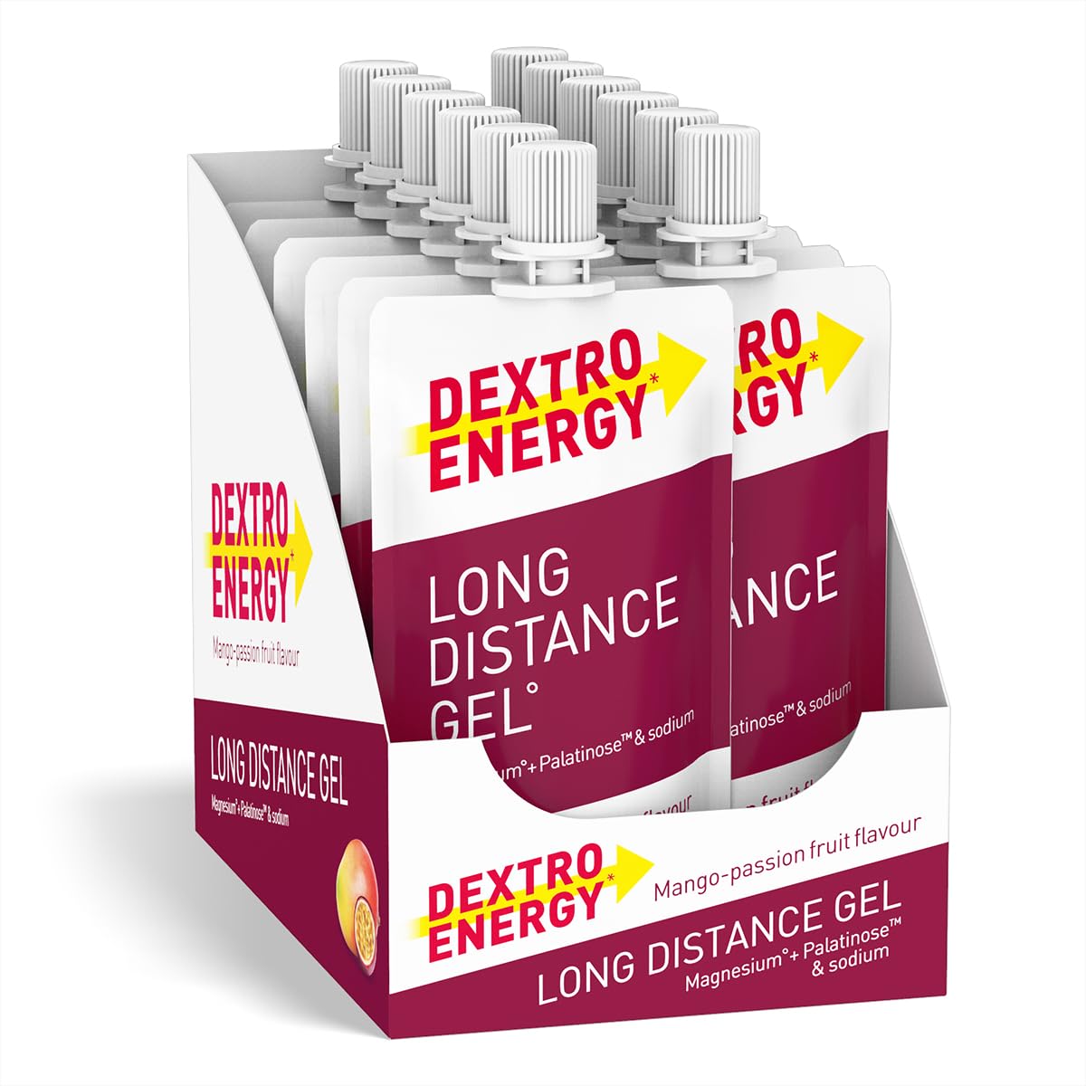 Dextro Energy Long Distance Gel Mango & Passion Fruit - Fast and Long-Lasting Energy for Endurance Sports