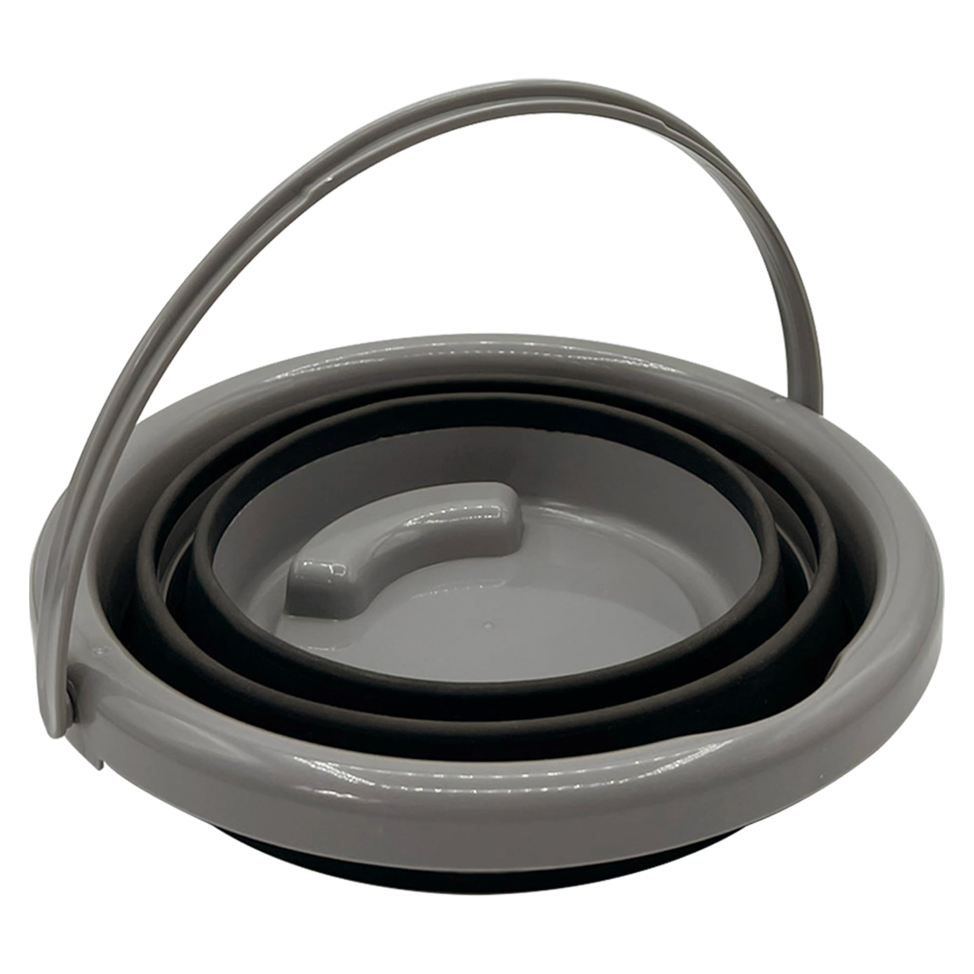 Nordrok 5L Collapsible Bucket with Lid - Grey 3