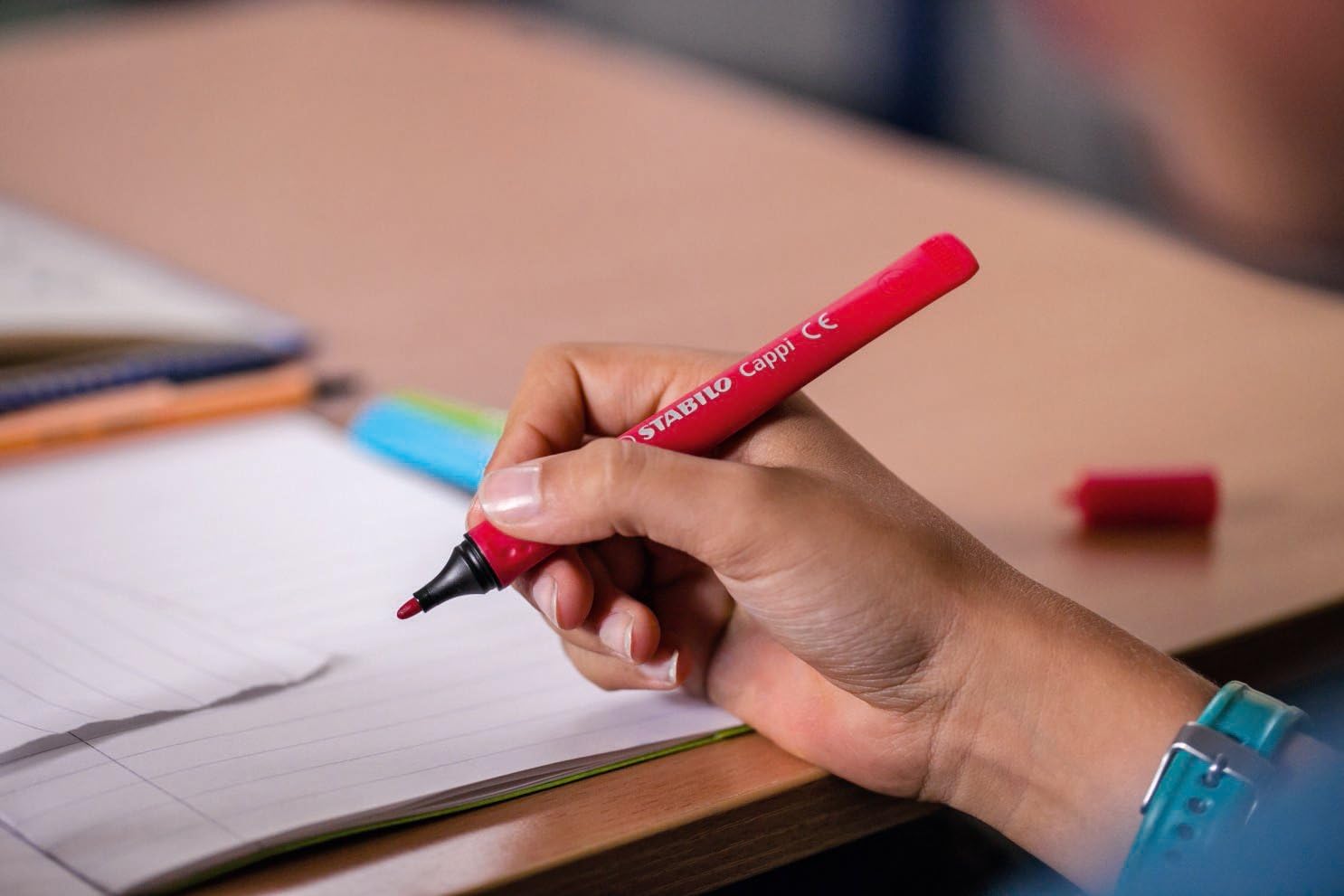 STABILO Cappi Fibre-Tip Pen with Cap-Ring - Pack of 24 Assorted Colours 7