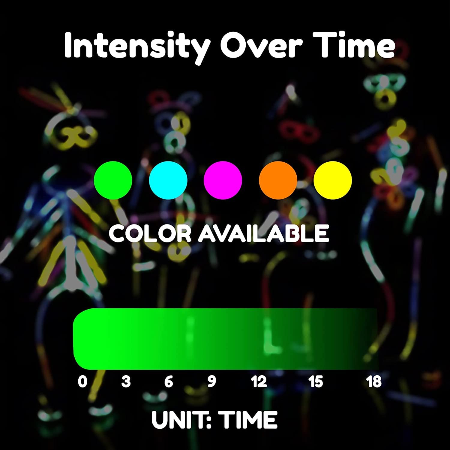 SHATCHI 200Pcs Glow Sticks with Connectors 8" Neon Party Kit for Bracelets, Necklaces, Rings – Halloween, Rave, Birthday, Camping 6