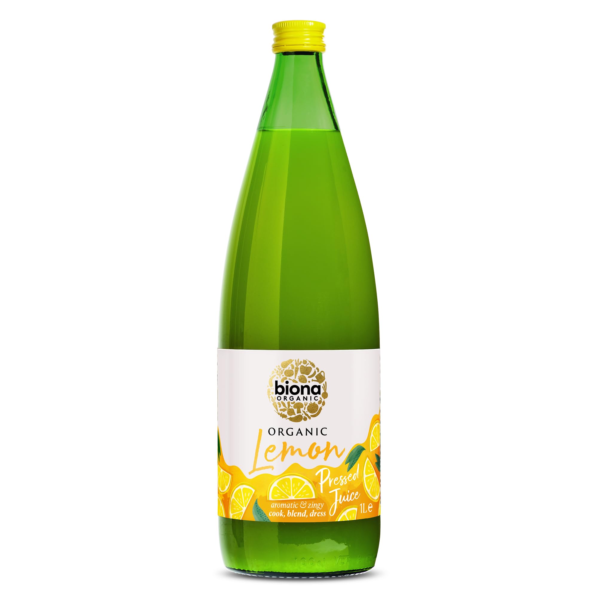 Biona Organic Lemon Juice - 100% Pure Pressed Not From Concentrate 1lt