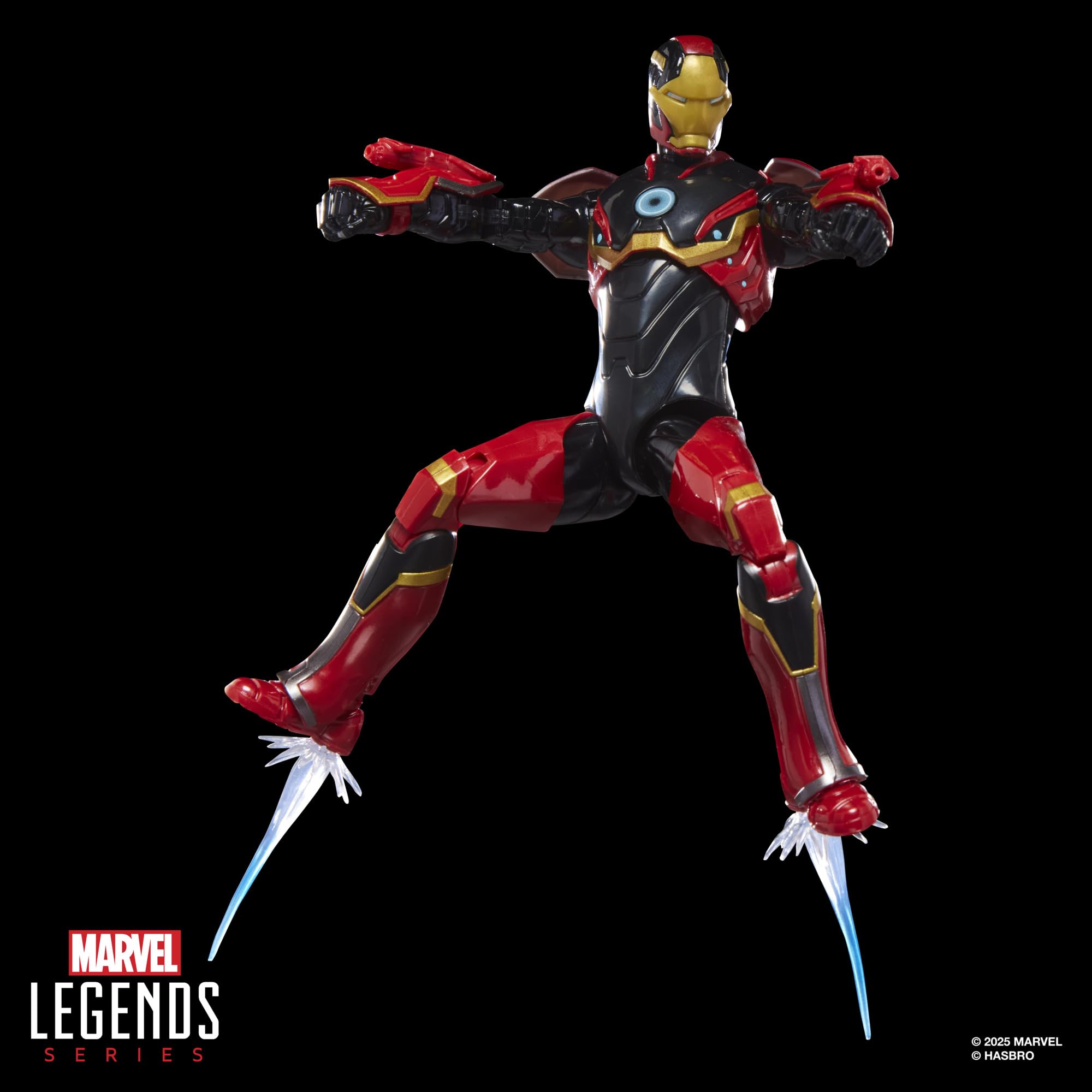 Hasbro Marvel Legends Iron Man (Mark 72) Action Figure - 15-cm Scale, 6 Accessories 6