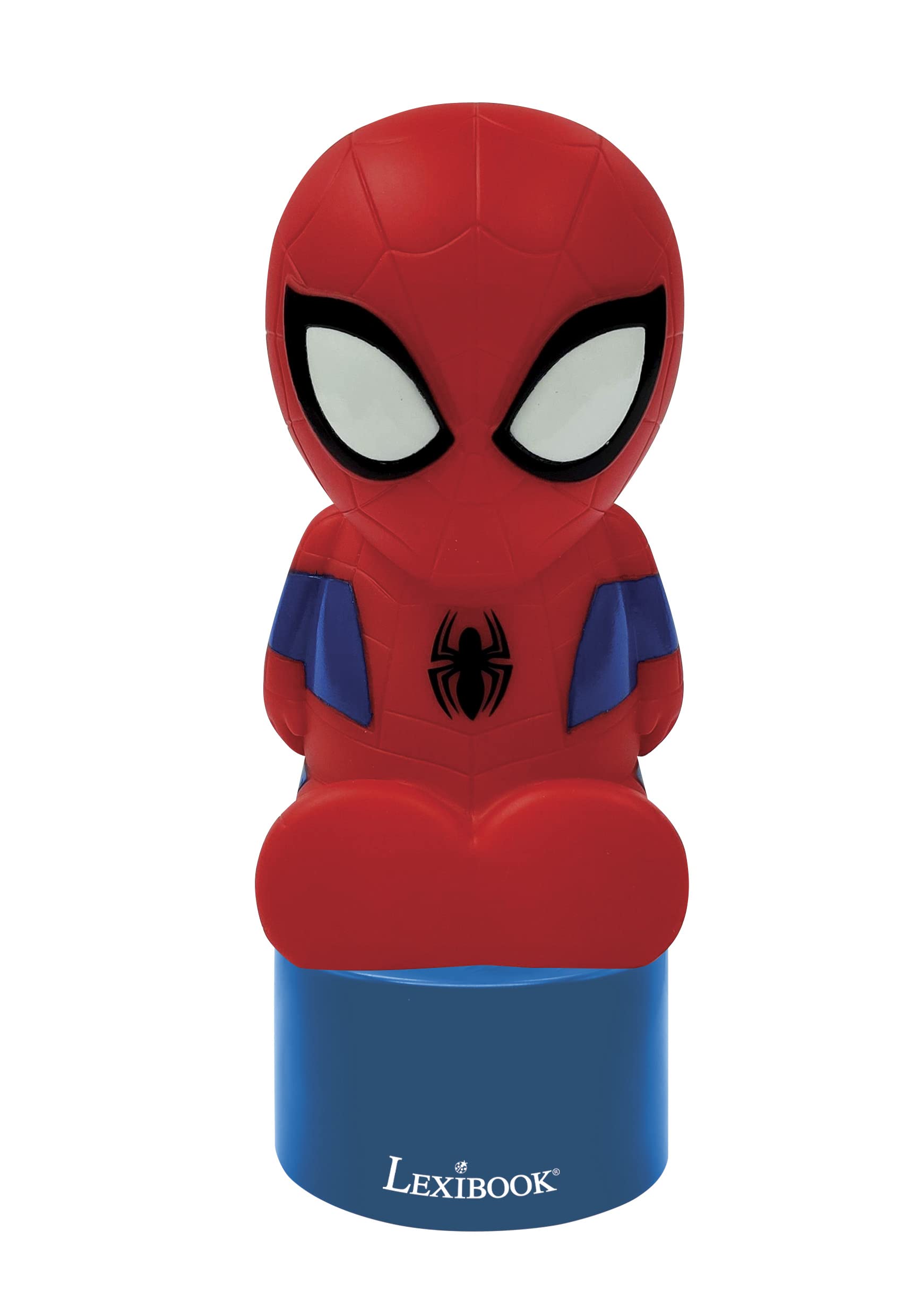 Spiderman Nightlight and Speaker with Color Change, Battery Operated, Blue/Red - NS01SP