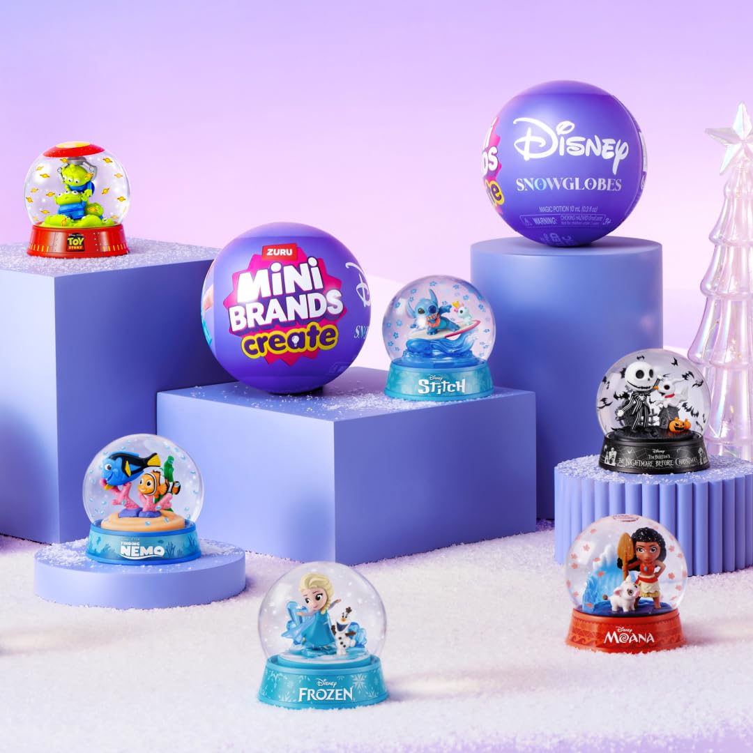 Mini Brands Disney Snow Globe Capsule Series 1 - 2 Pack | Create & Display Miniatures 2
