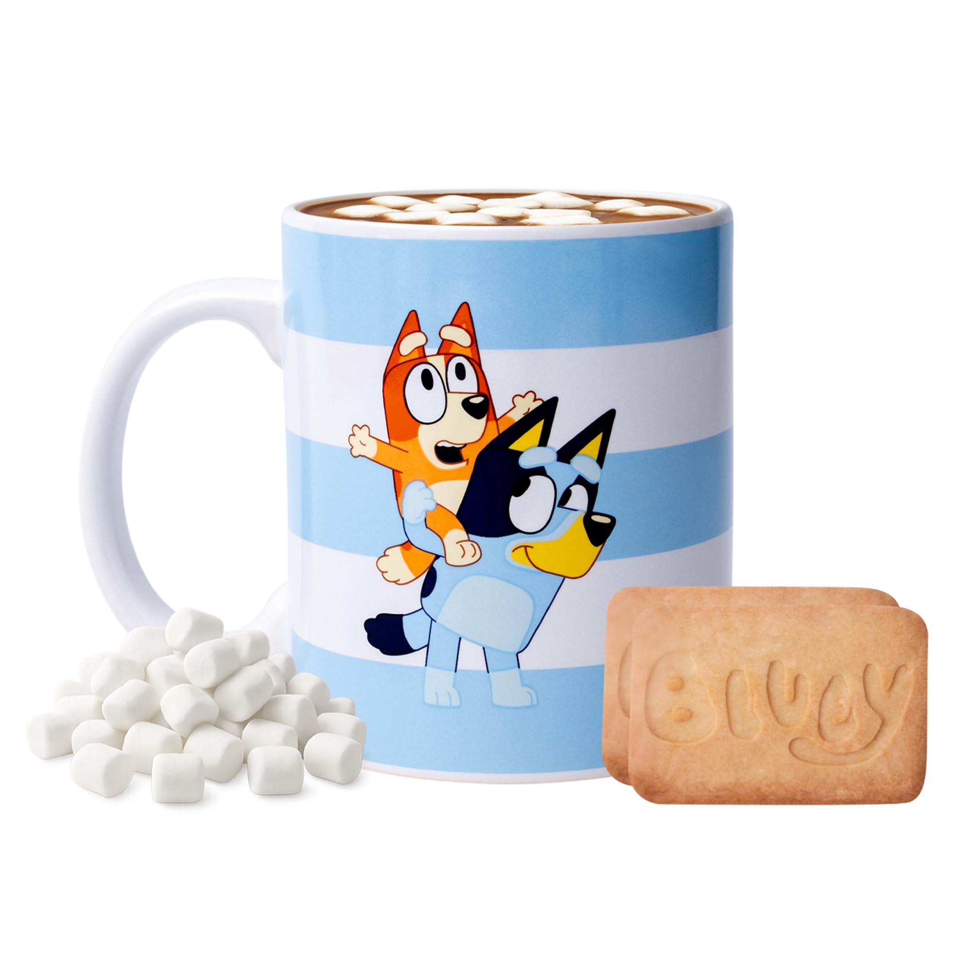 Bluey - Cosy Hot Chocolate Hamper with Ceramic Mug, Fluffy Socks & Dairy-Free Treats 4