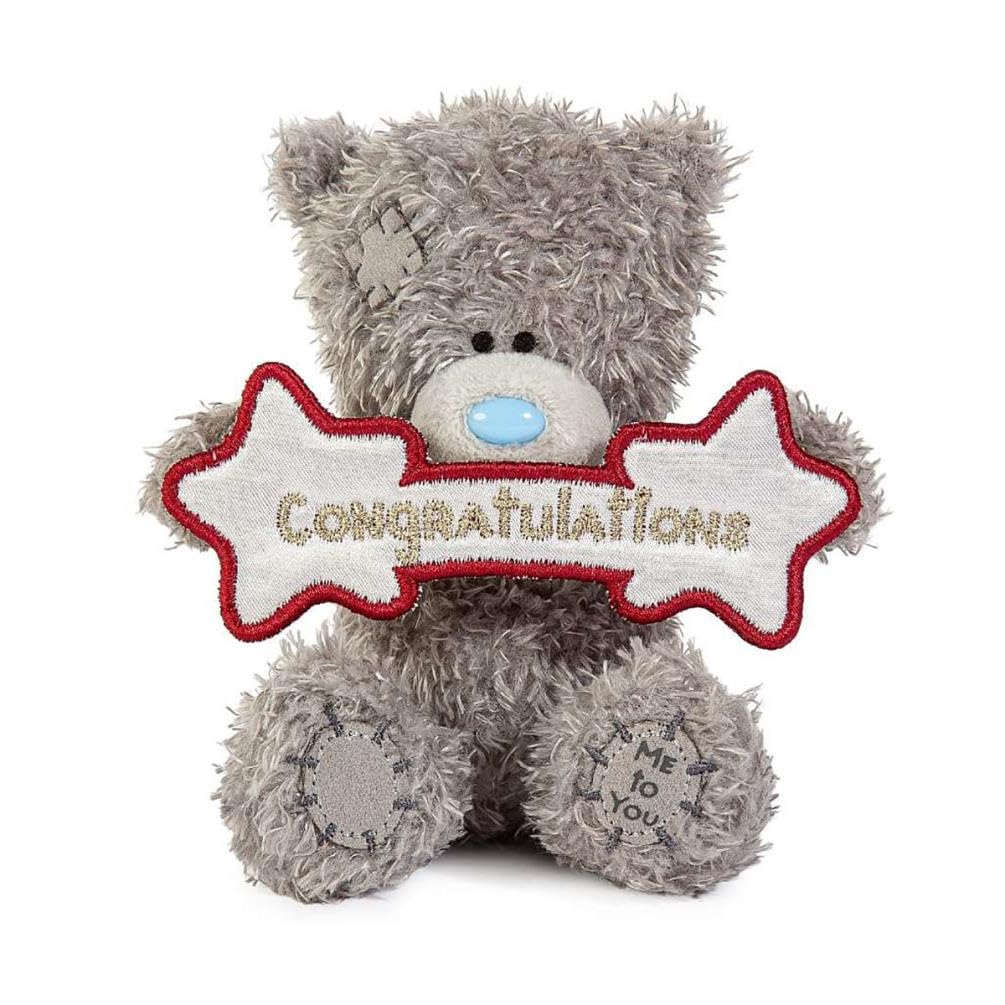 Me To You Bear Tatty Teddy Congratulations Plush Toy | 10cm High | Polyester 1