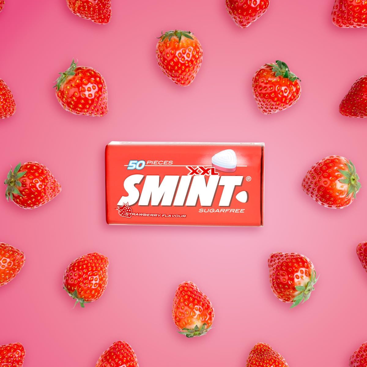Smint Sugarfree Mints - 50 XXL Strawberry Mints (Pack of 12 Tins) 4
