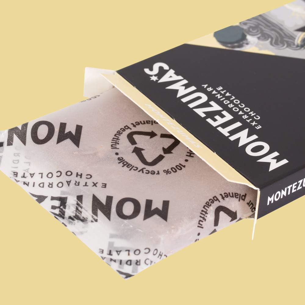 Montezuma - Absolute Black 100% Cocoa Dark Chocolate with Almonds 90g Bar 7