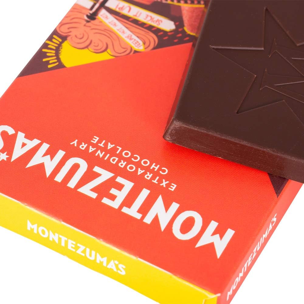 Montezuma's Chilli Bonkers 74% Cocoa Dark Chocolate Bar with Organic Chilli - Vegan, Gluten-Free, 90g 3