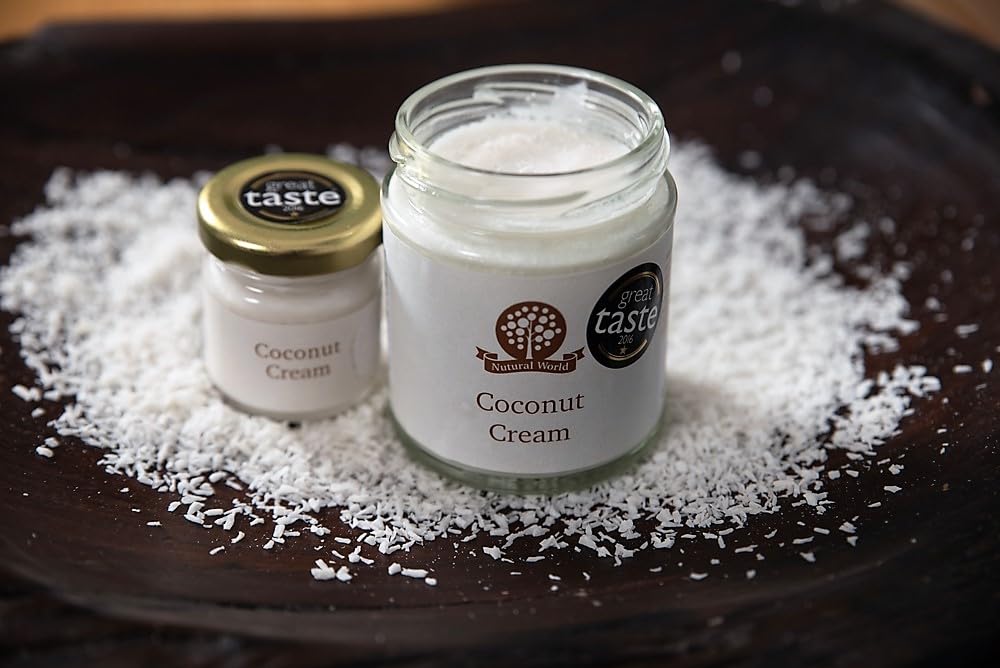 Nutural World - Coconut Cream (1kg) in Reusable Glass Jar