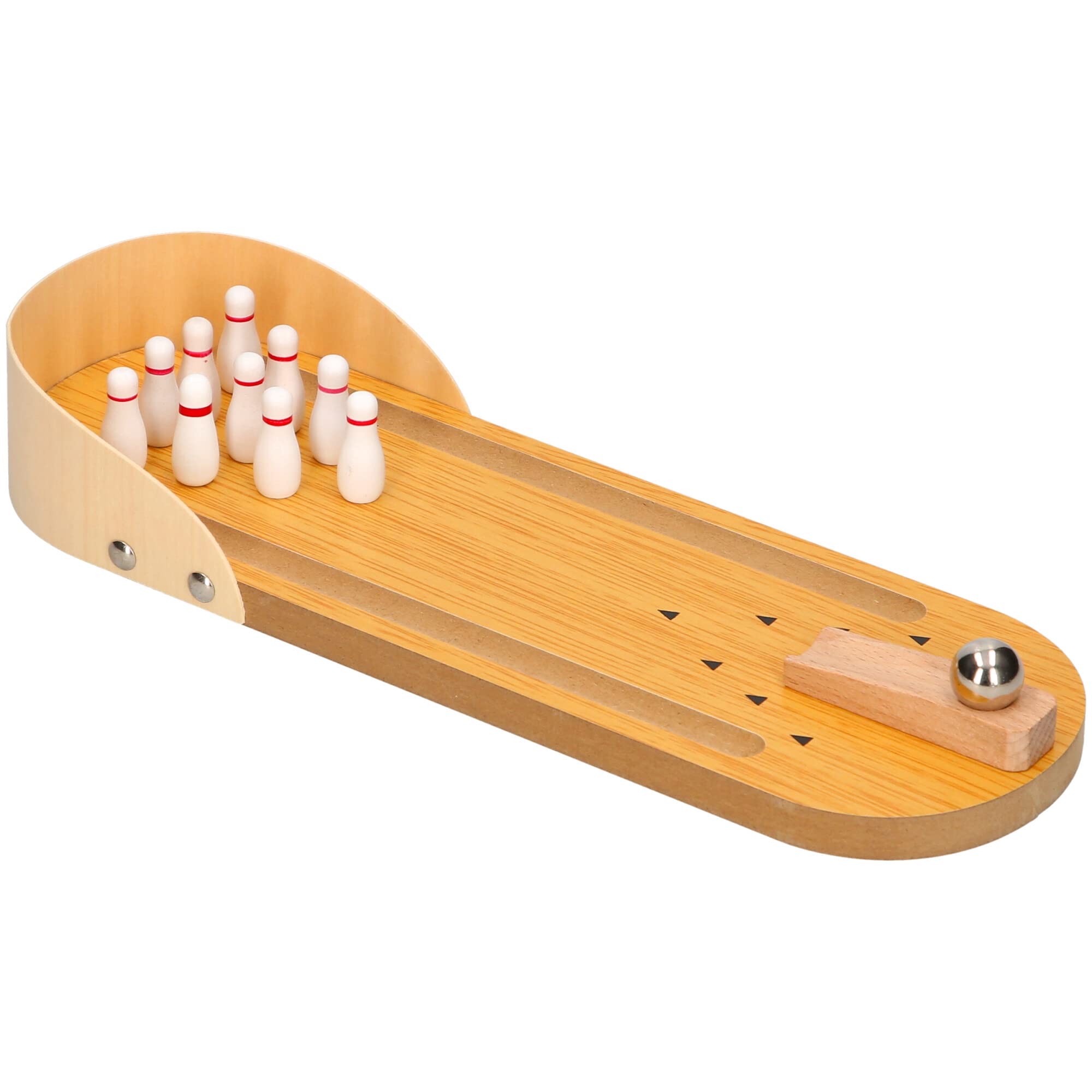 Padgett Bros 8212 Wooden Bowling Game Tabletop Skittles Set 4